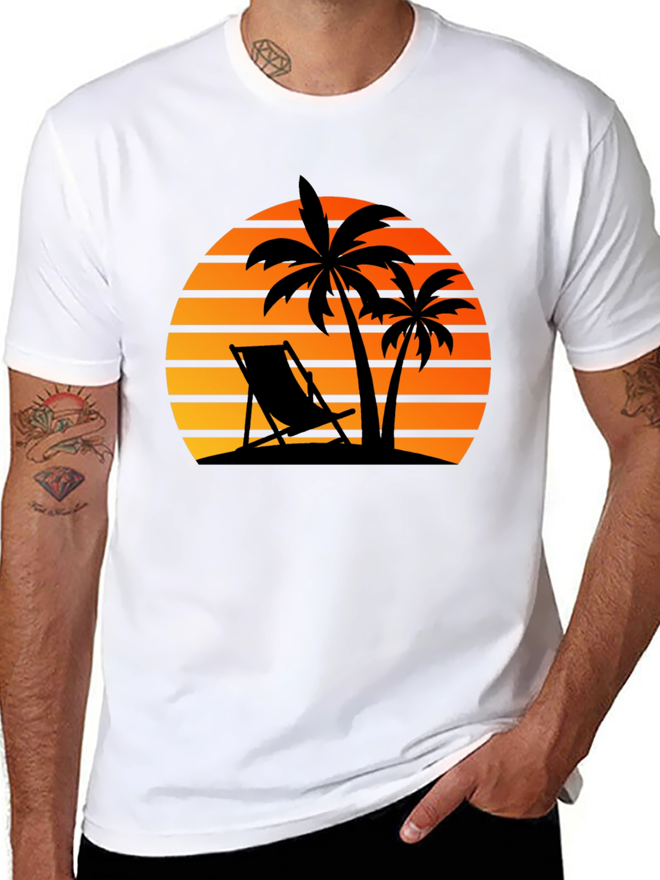 Sunset Beach Graphic T-Shirt