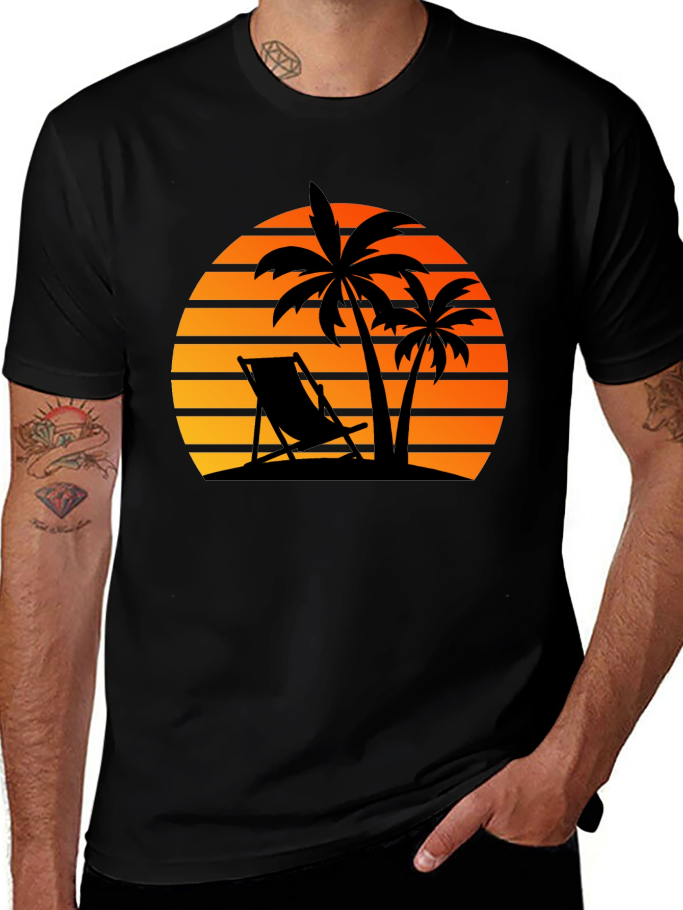 Sunset Beach Graphic T-Shirt