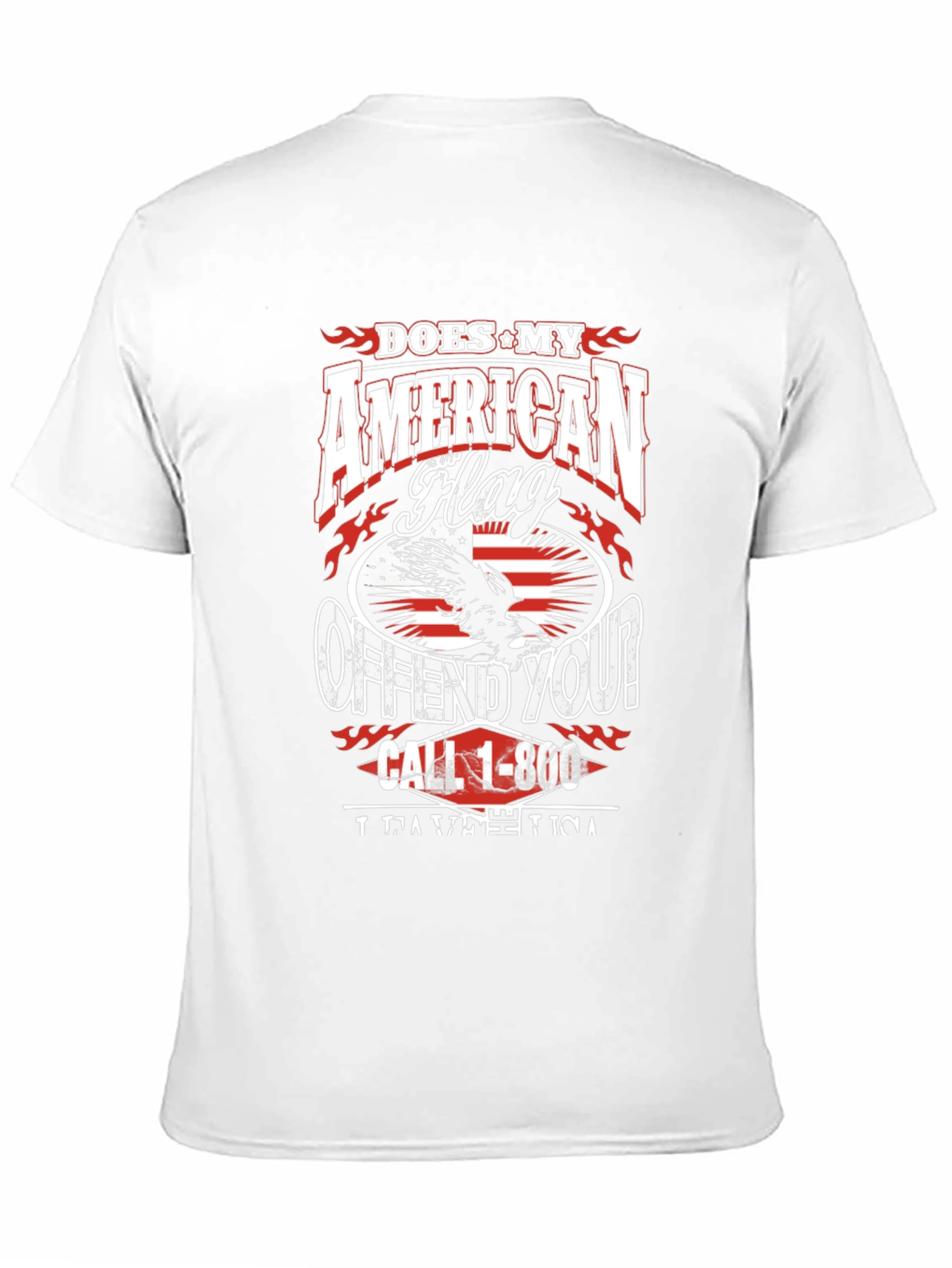 Patriotic Offend You? American Flag Graphic Tee