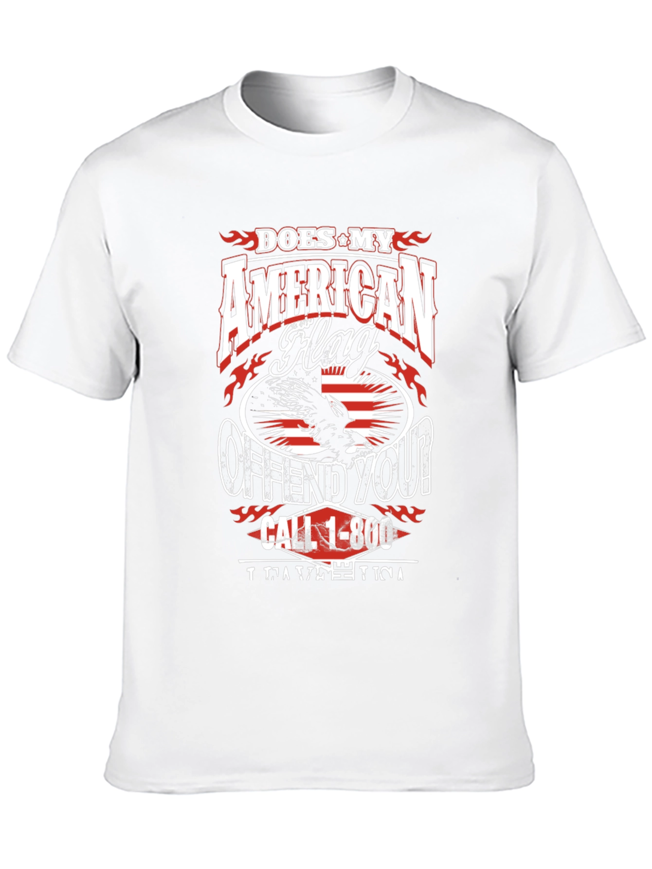 Patriotic Offend You? American Flag Graphic Tee