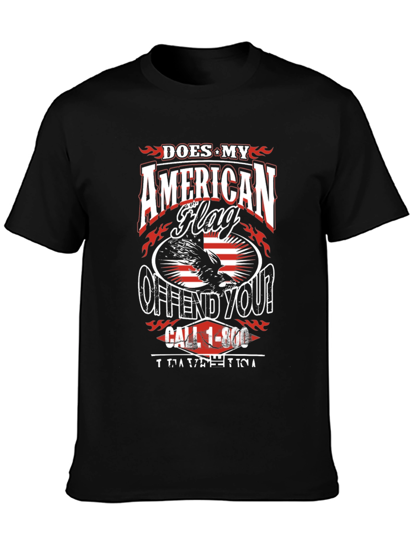 Patriotic Offend You? American Flag Graphic Tee