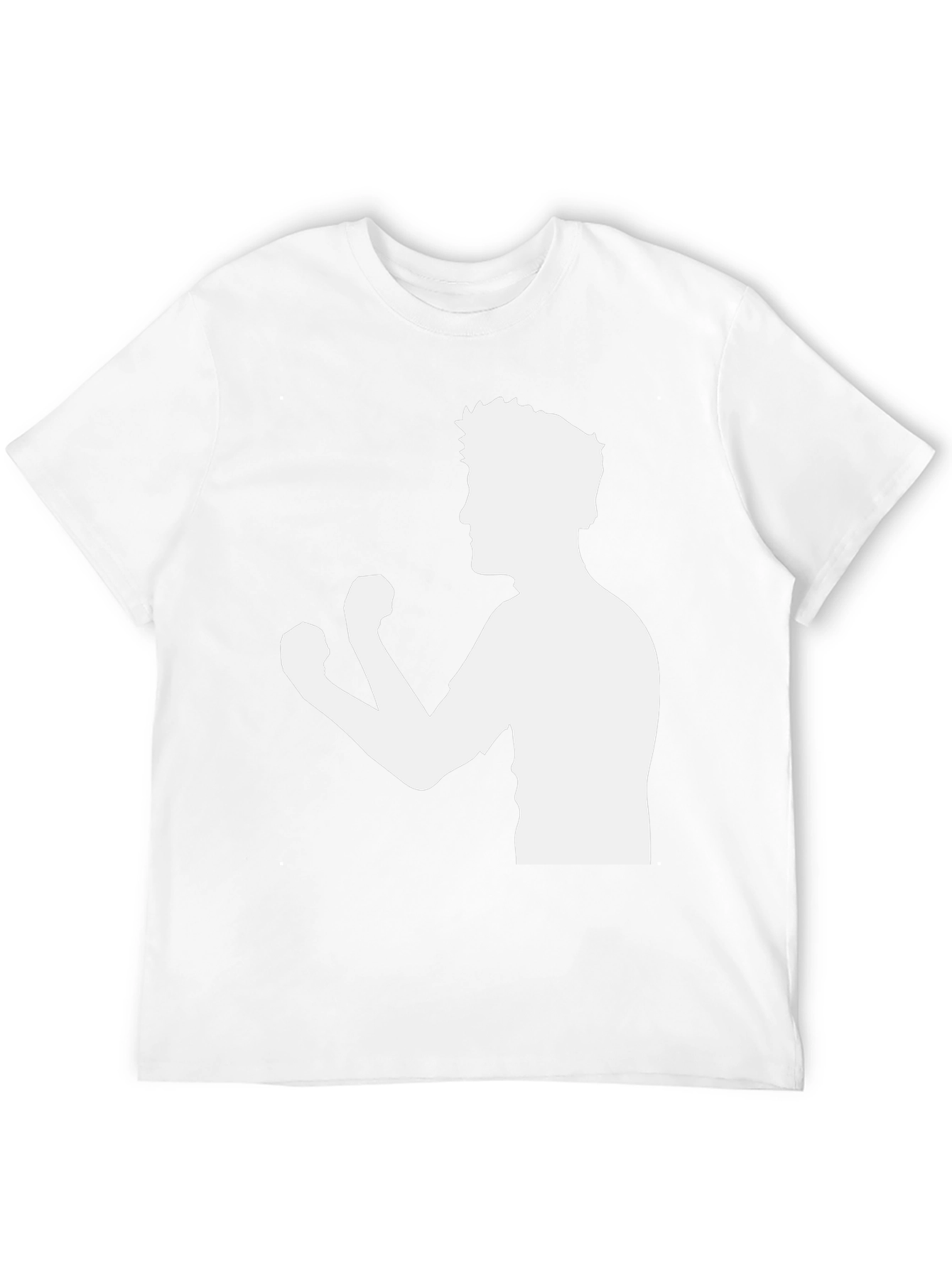 Boxing Silhouette Graphic Black Tee