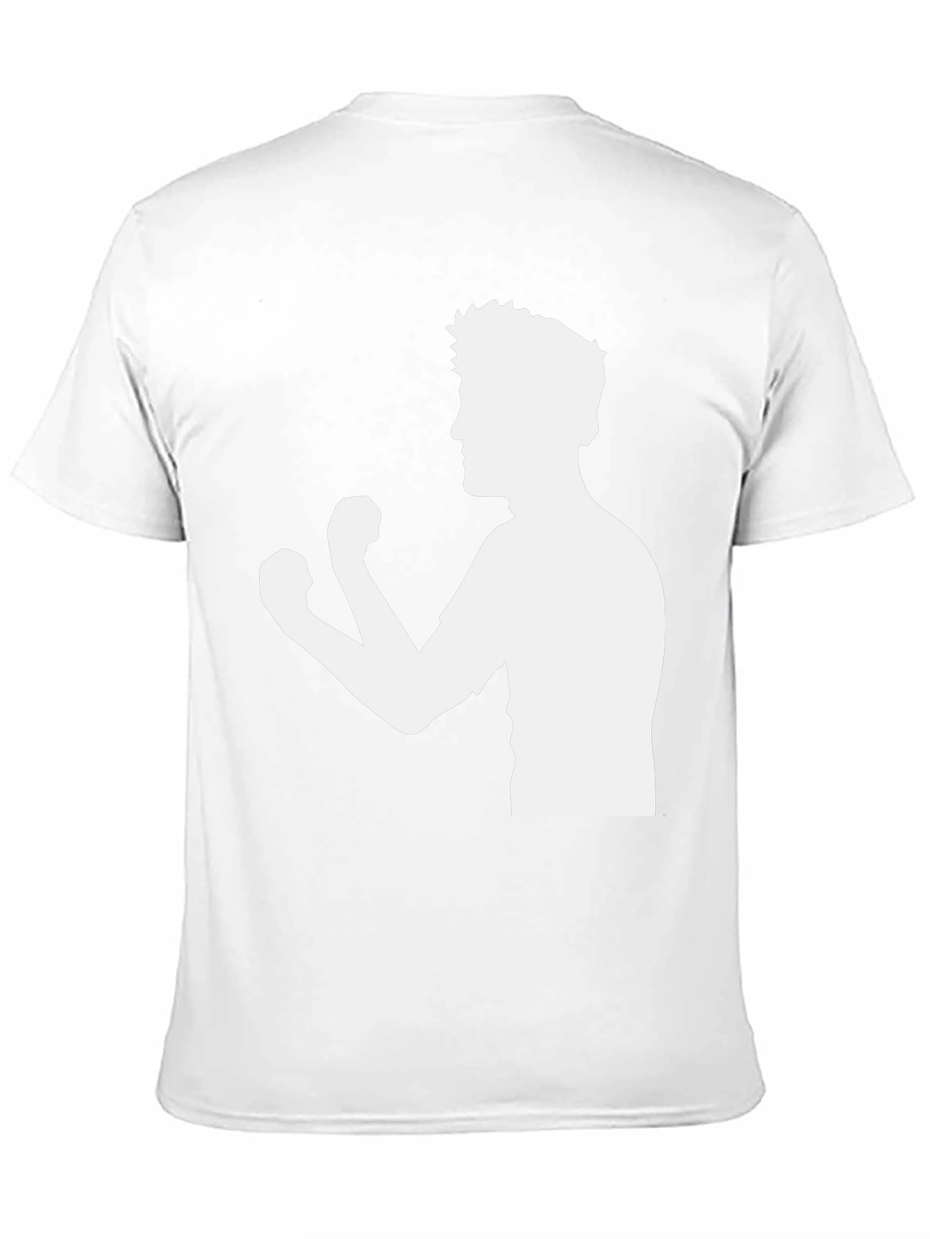 Boxing Silhouette Graphic Black Tee