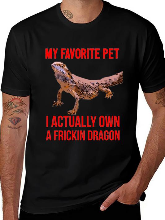 Bearded Dragon T-Shirt - My Favorite Pet Dragon