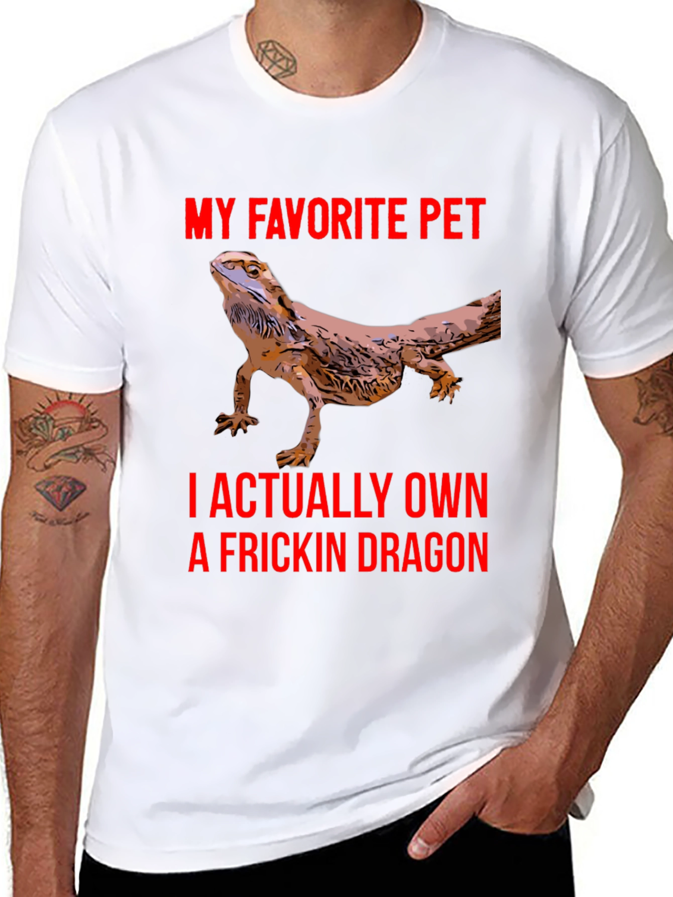 Bearded Dragon T-Shirt - My Favorite Pet Dragon