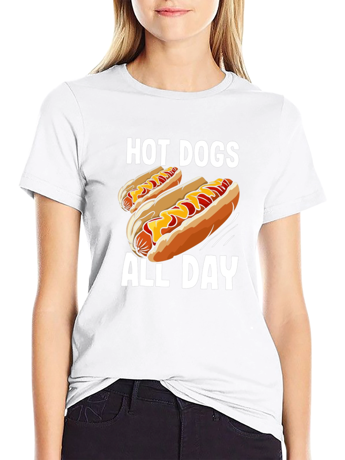 Hot Dogs All Day Graphic Tee