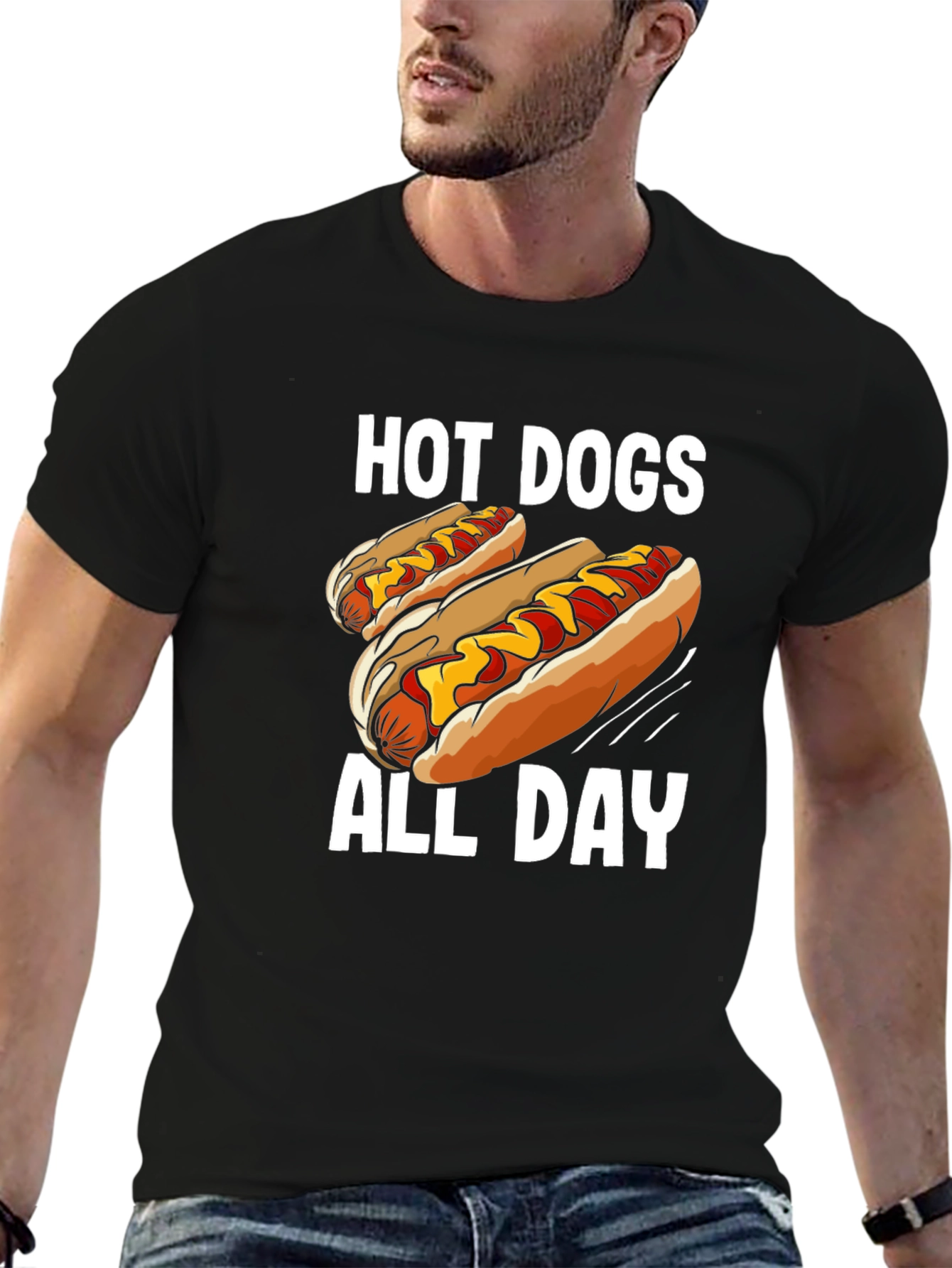 Hot Dogs All Day Graphic Tee