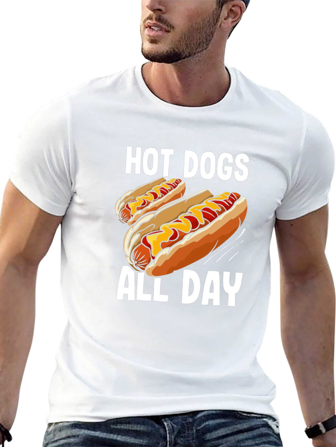 Hot Dogs All Day Graphic Tee