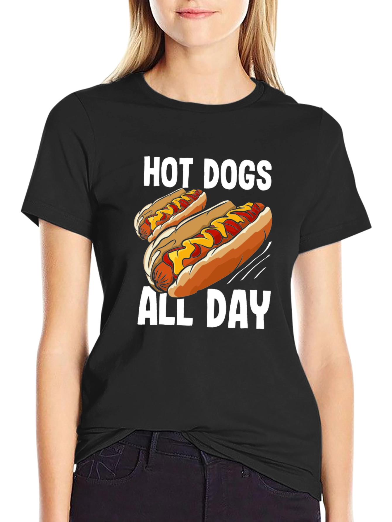 Hot Dogs All Day Graphic Tee