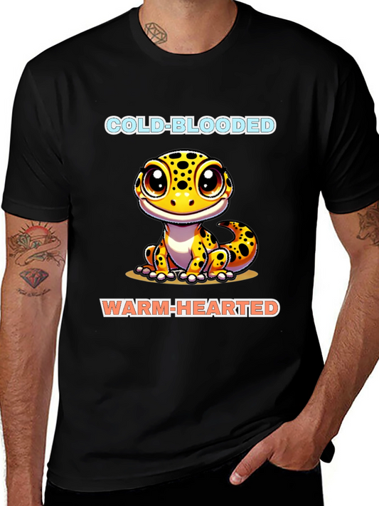 Cold-Blooded Warm-Hearted Lizard Graphic Tee