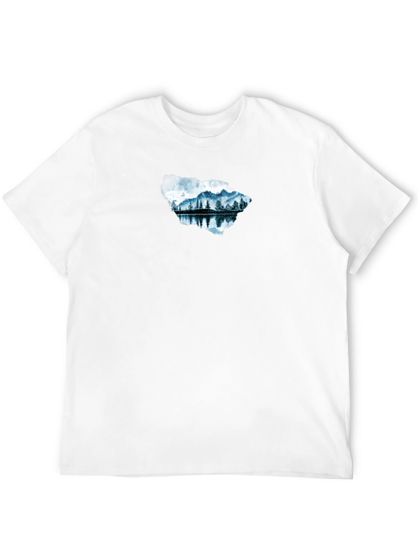 Mountain Lake Graphic Tee - Black