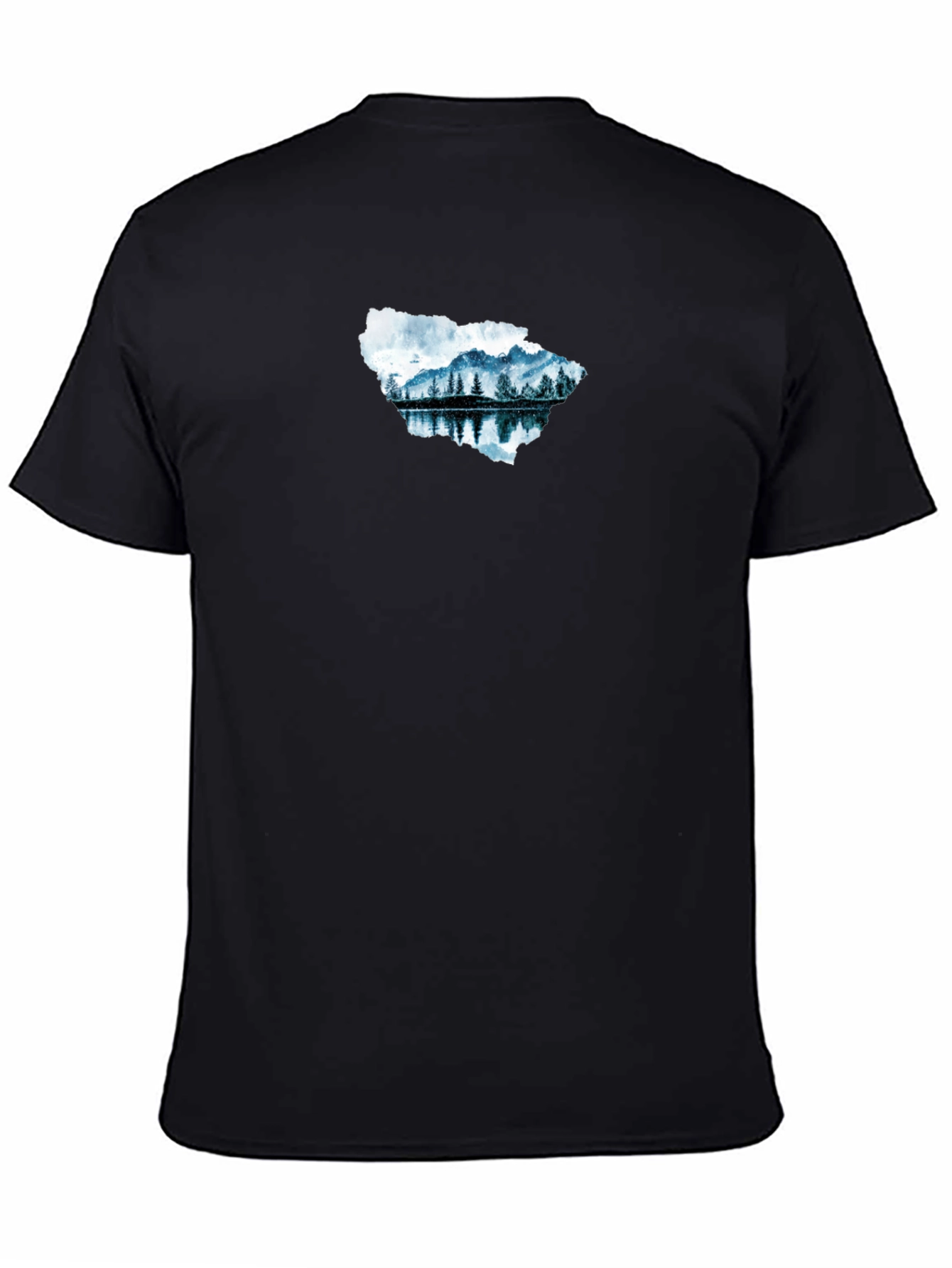 Mountain Lake Graphic Tee - Black