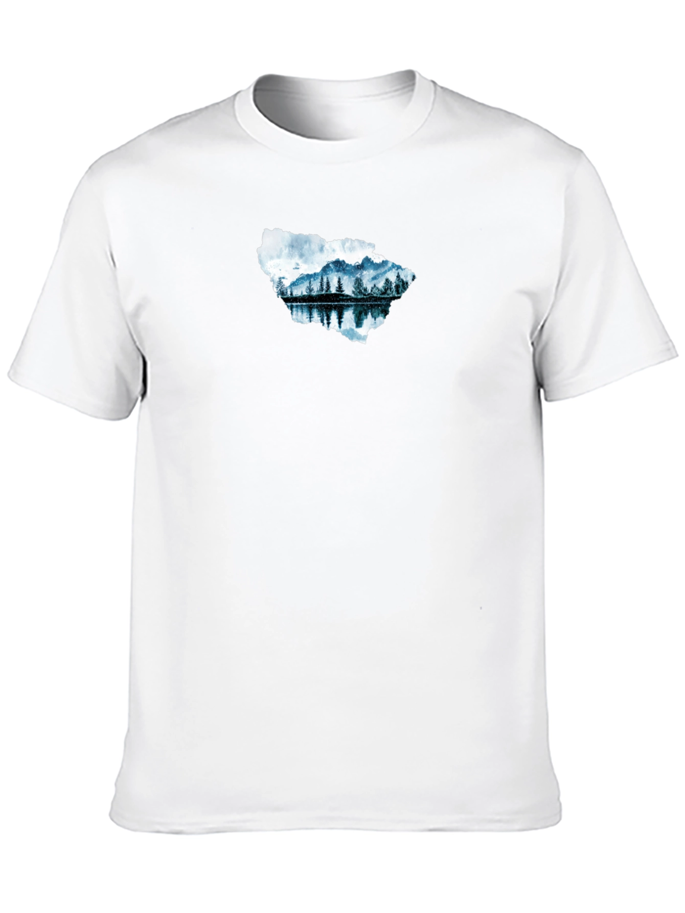 Mountain Lake Graphic Tee - Black