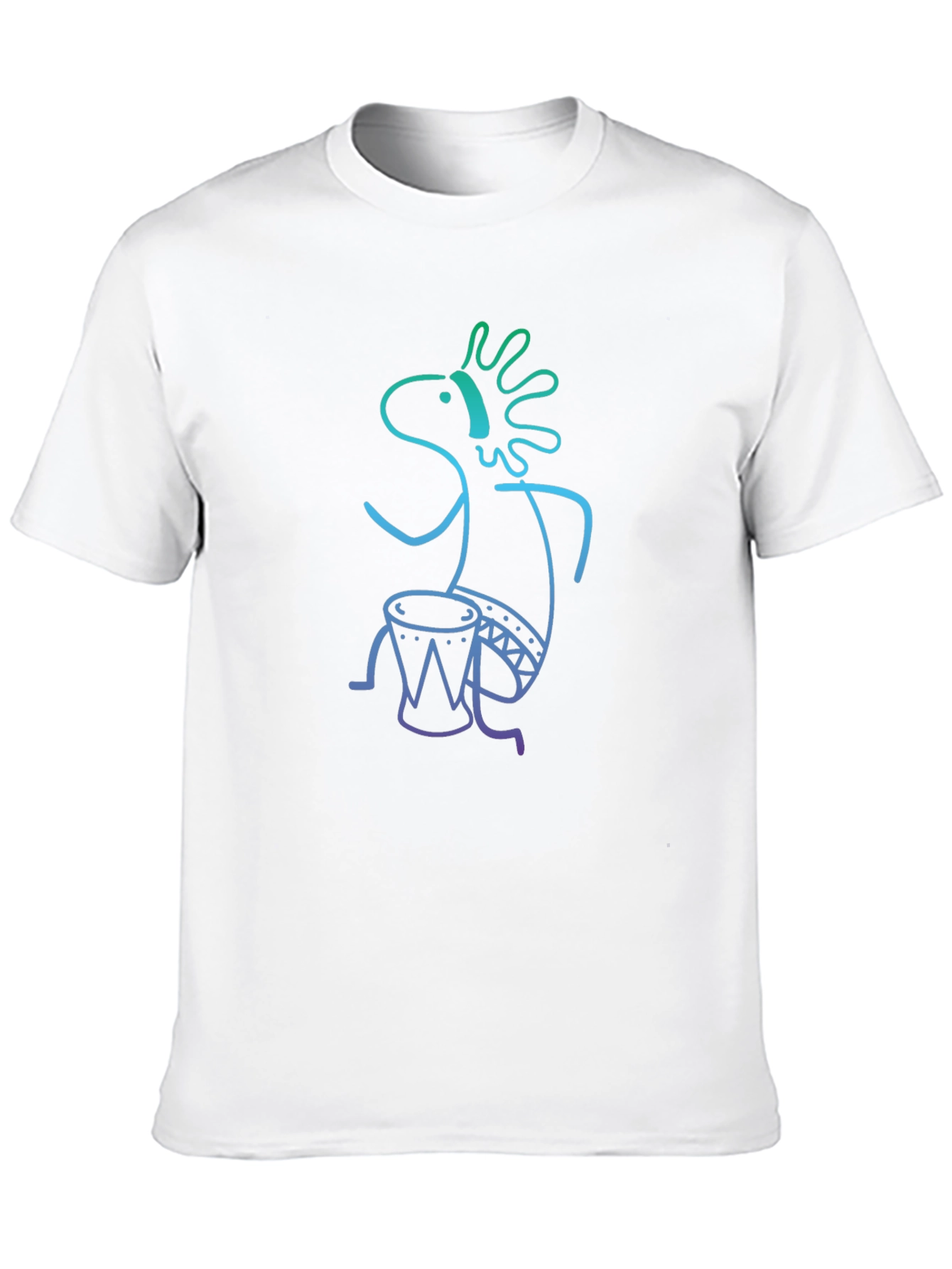 Kokopelli Drummer Black T-Shirt