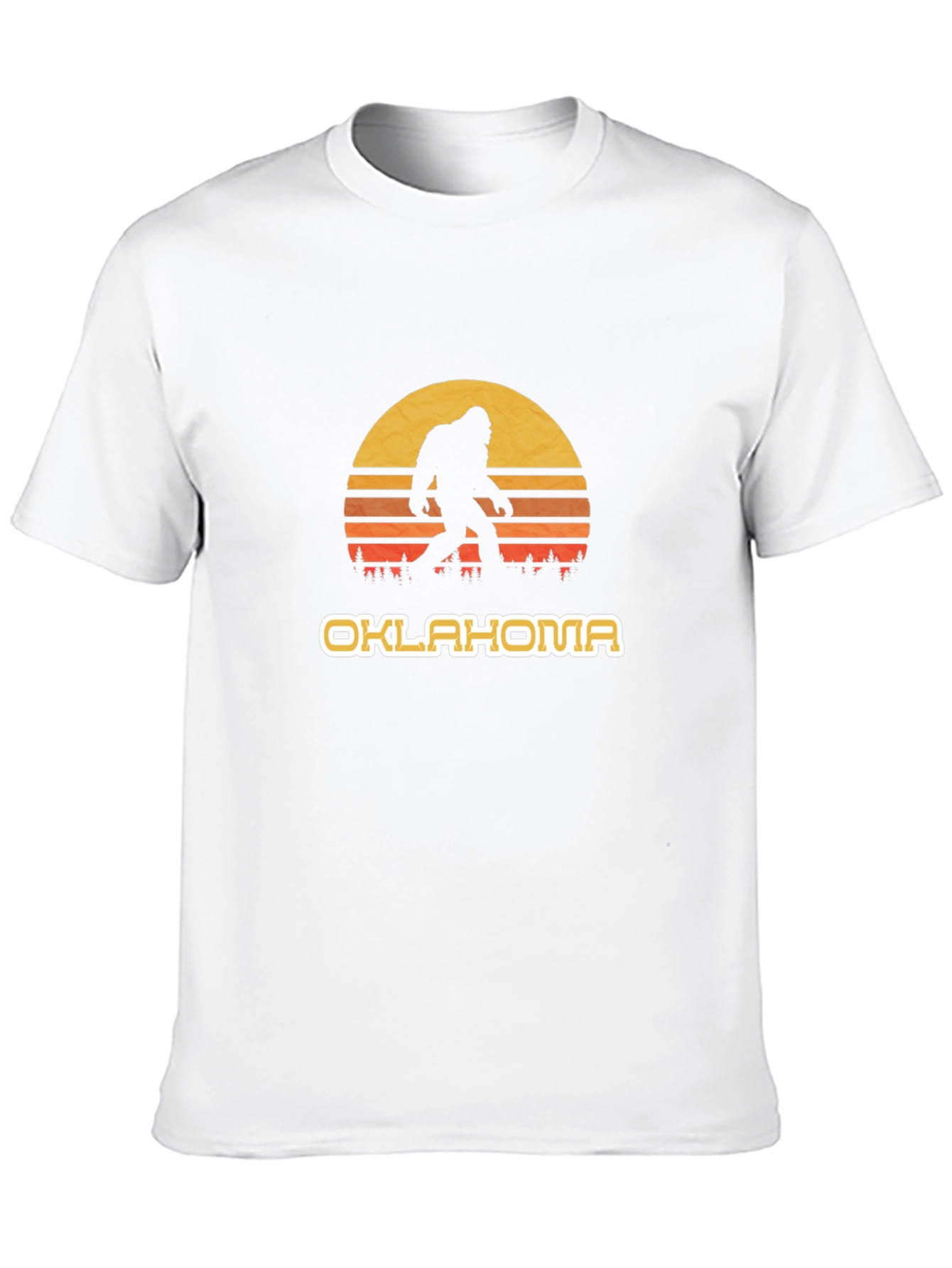 Oklahoma Bigfoot Sunset Graphic Tee