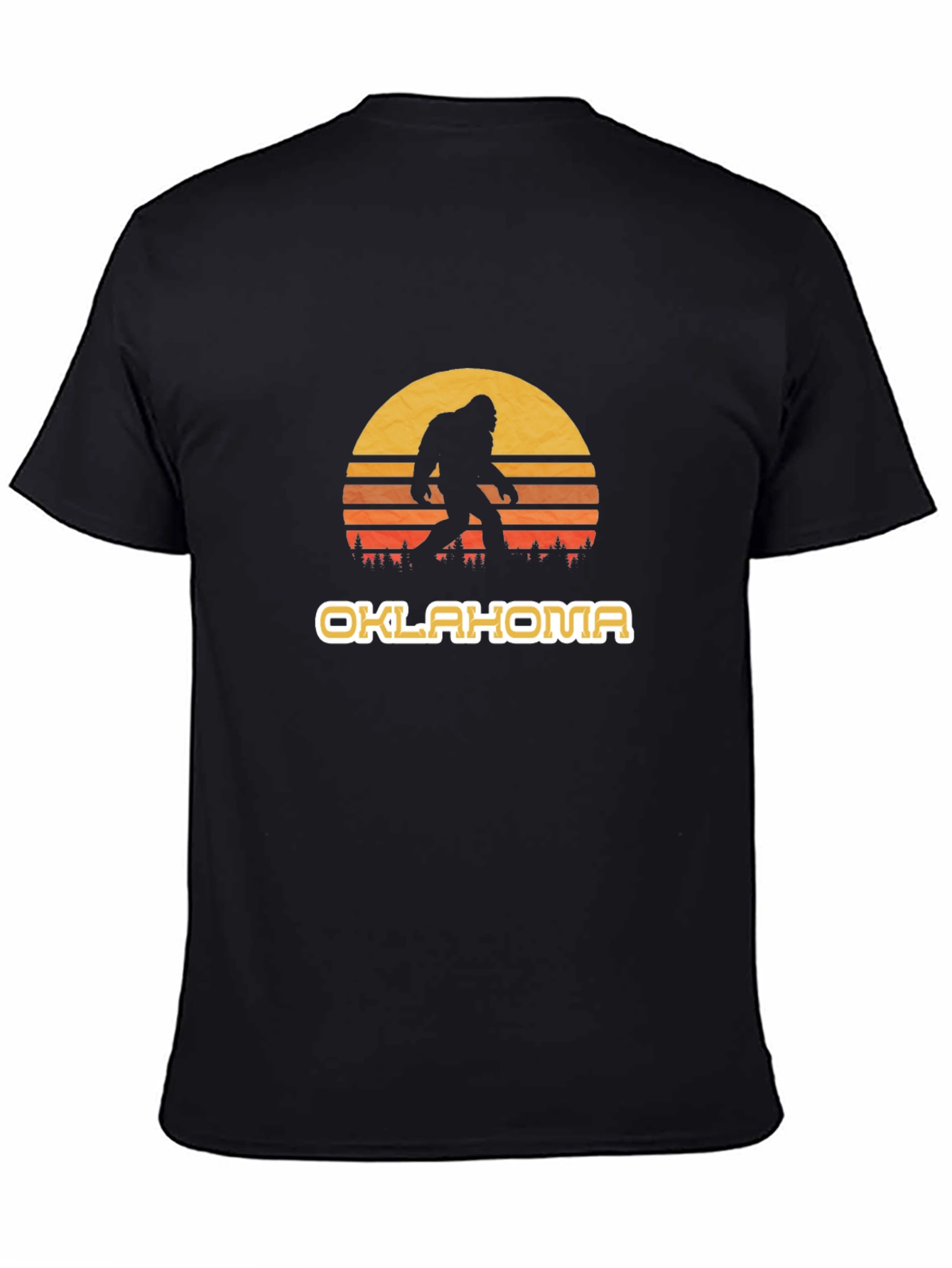 Oklahoma Bigfoot Sunset Graphic Tee