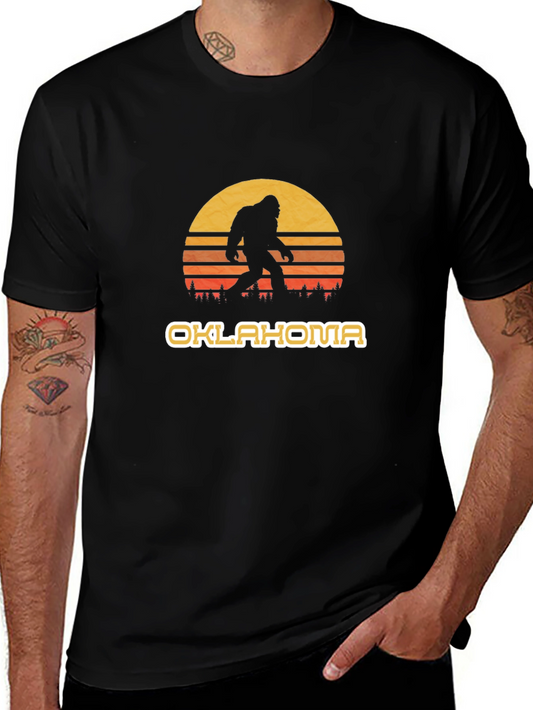 Oklahoma Bigfoot Sunset Graphic Tee