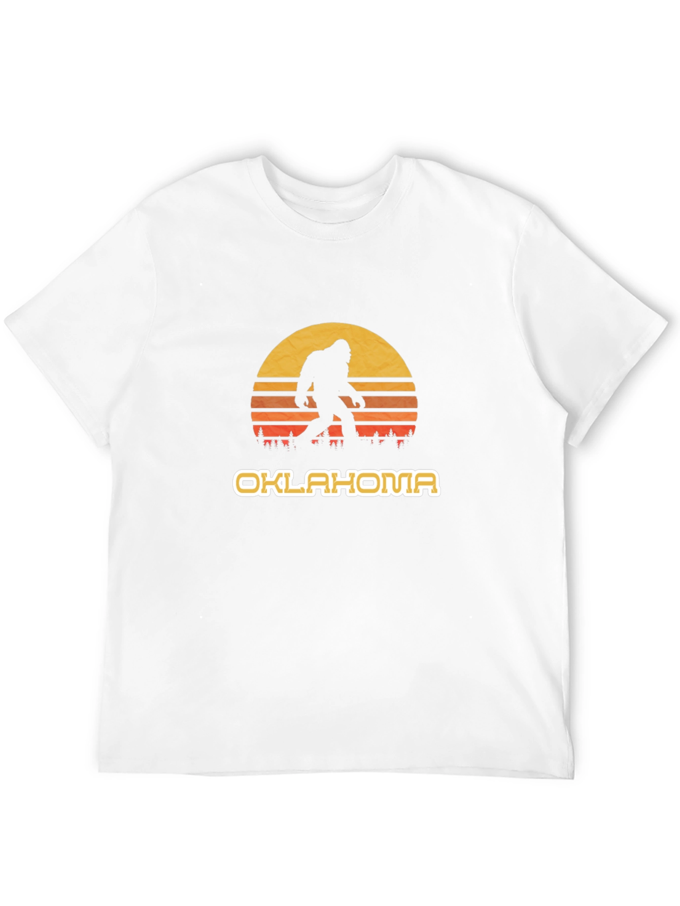 Oklahoma Bigfoot Sunset Graphic Tee