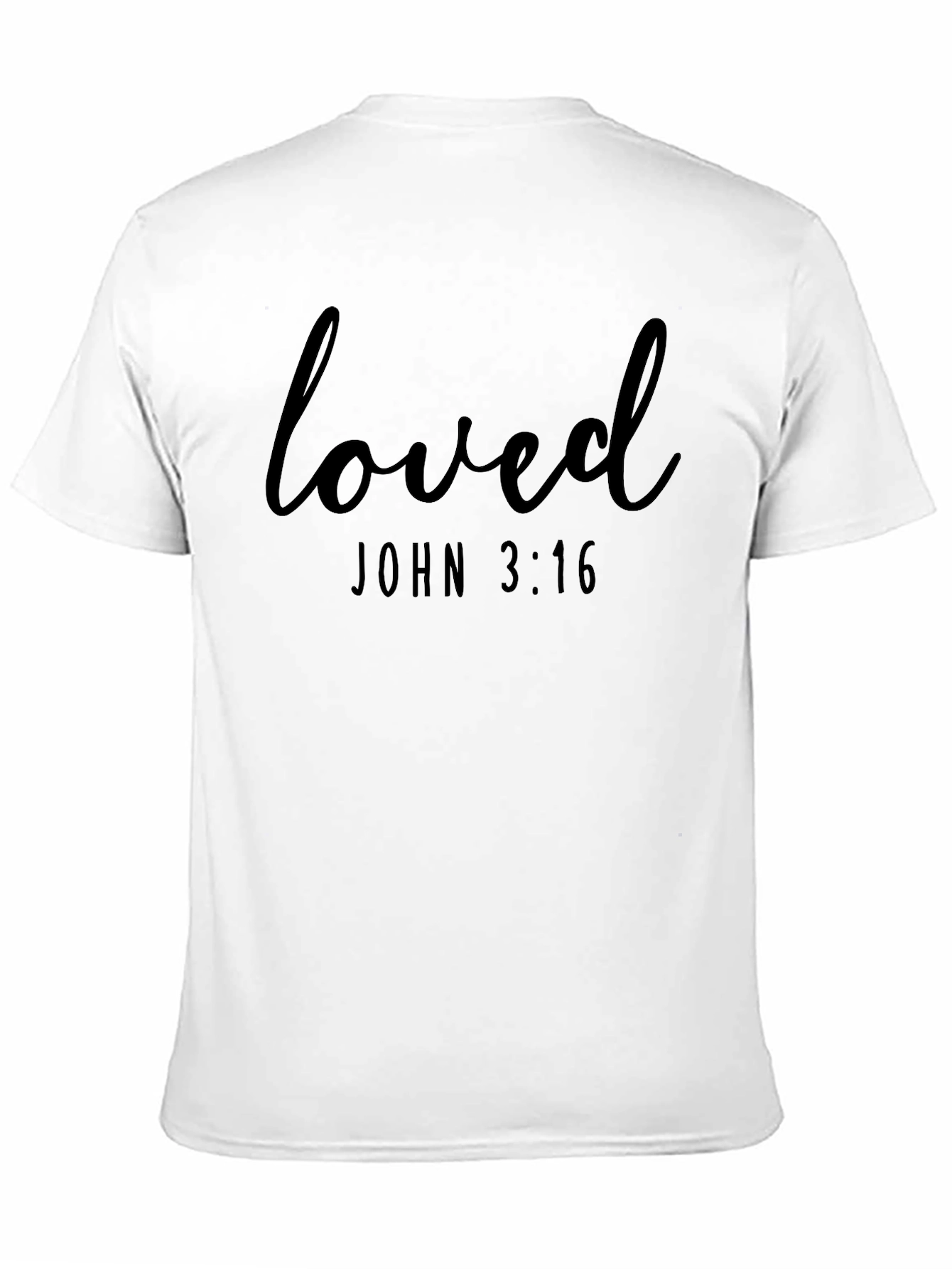 Loved John 3:16 Black T-Shirt