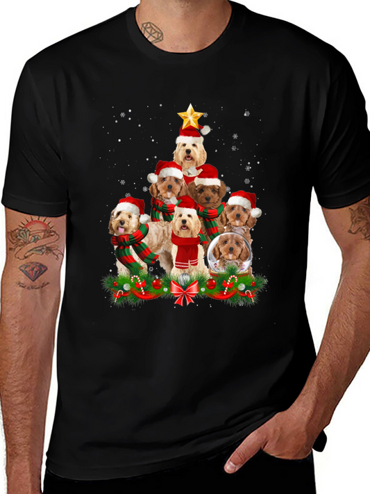 Festive Dog Breed Christmas Tree T-Shirt