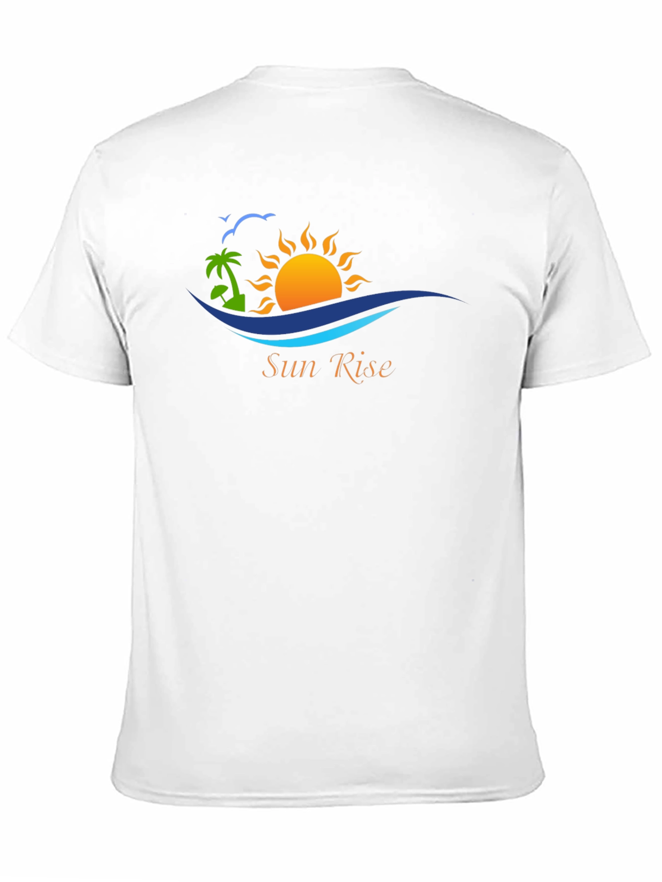Sunrise Graphic Tee - Black Cotton T-Shirt