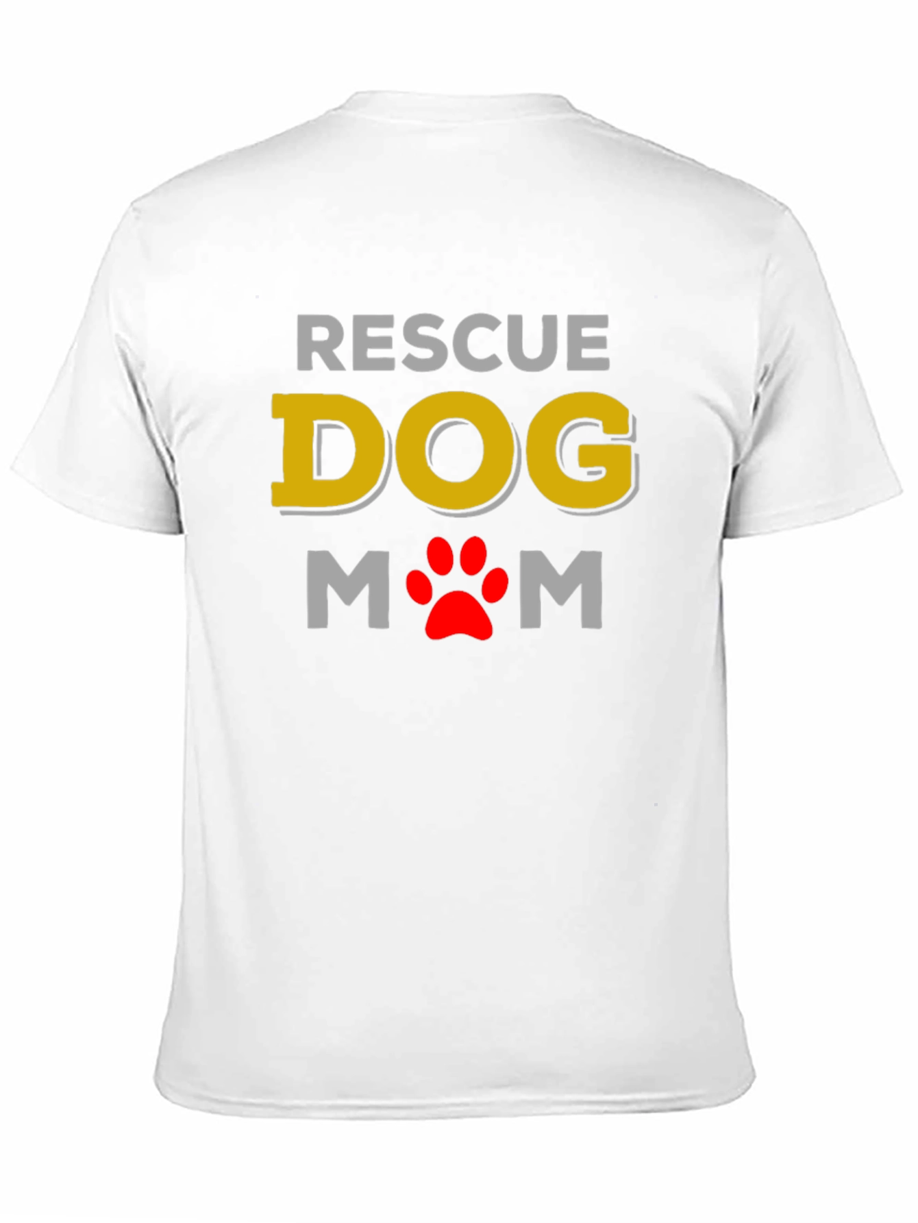 Rescue Dog Mom Graphic Tee -  Soft & Stylish