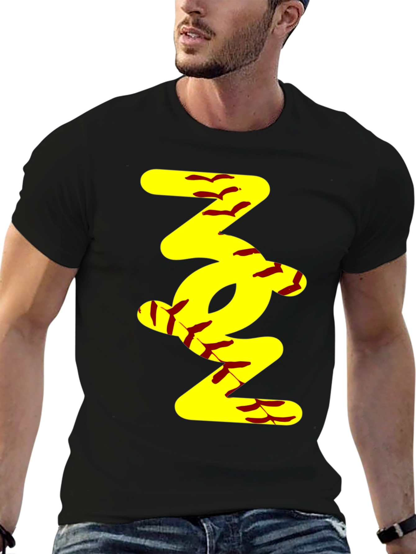 Softball Stitch Tee - Trendy Sportswear