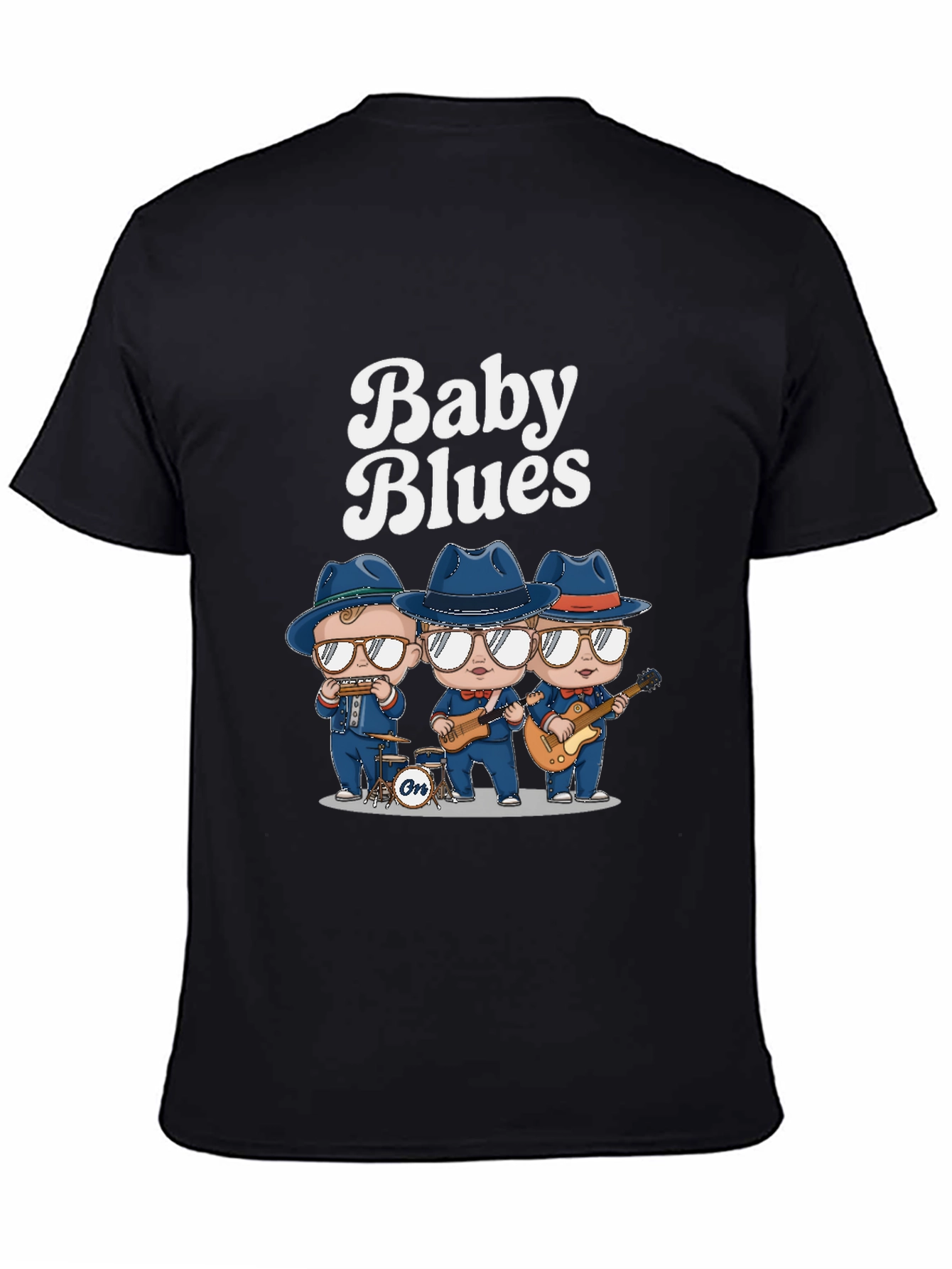 Baby Blues Band Tee - Cool Black T-Shirt