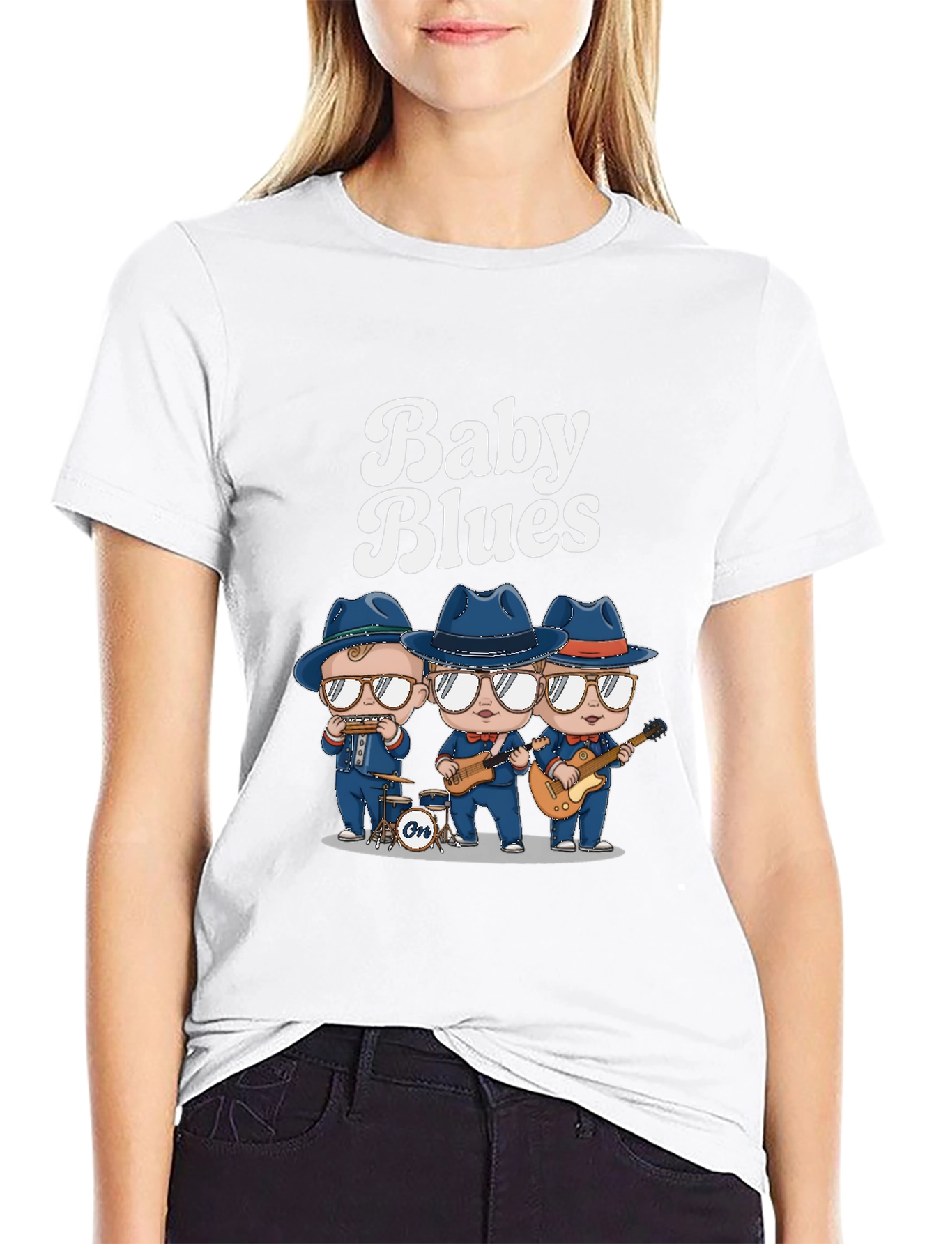 Baby Blues Band Tee - Cool Black T-Shirt