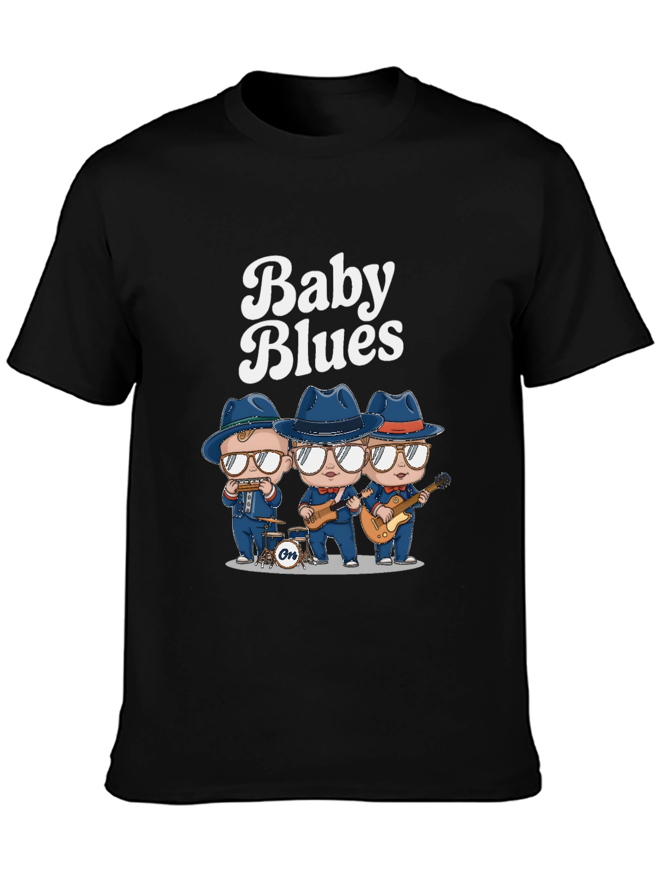 Baby Blues Band Tee - Cool Black T-Shirt