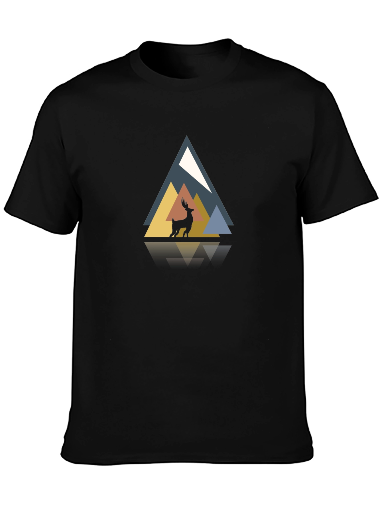 Geometric Deer Graphic Tee