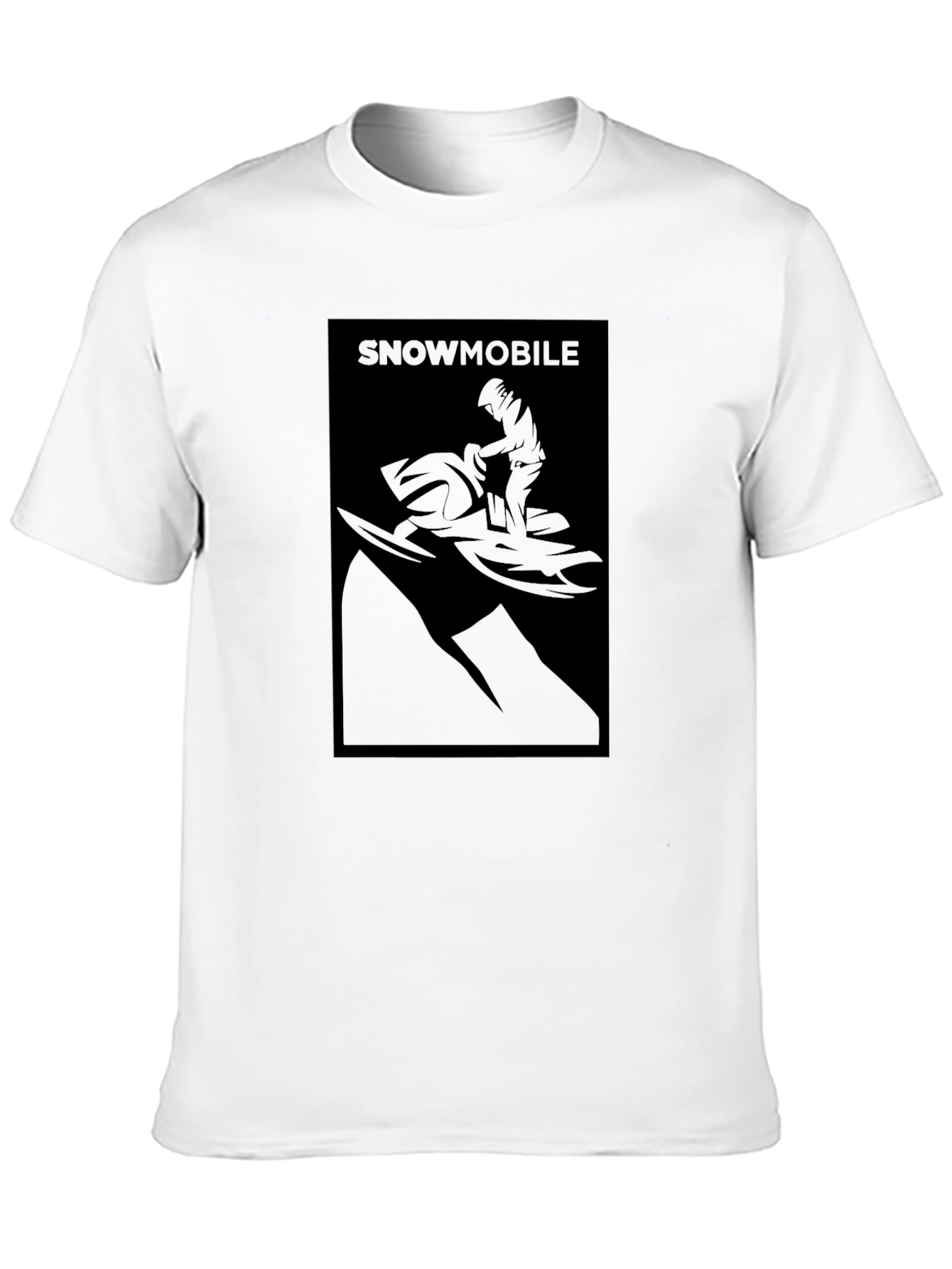 Snowmobile Graphic T-Shirt - Black