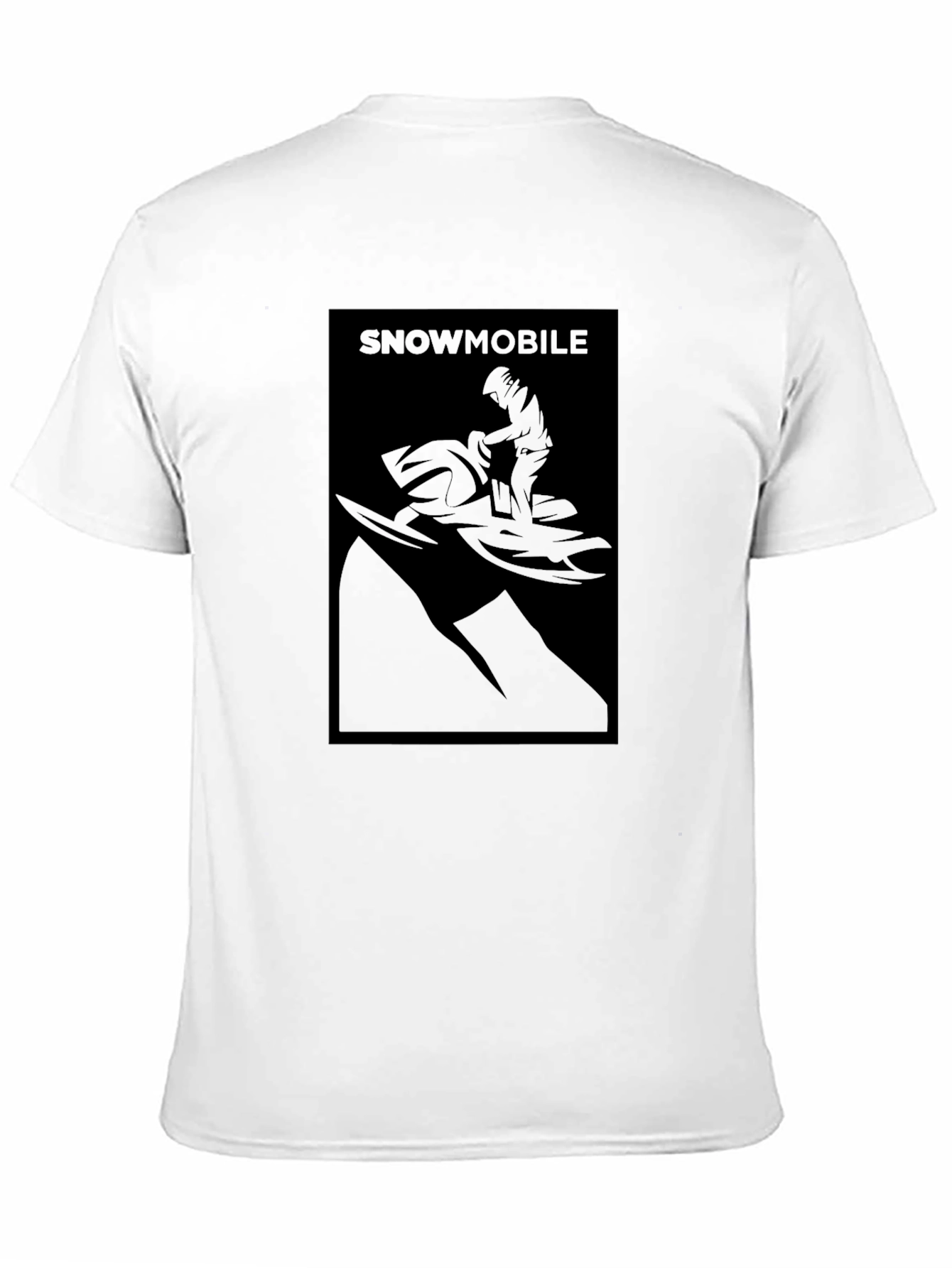 Snowmobile Graphic T-Shirt - Black