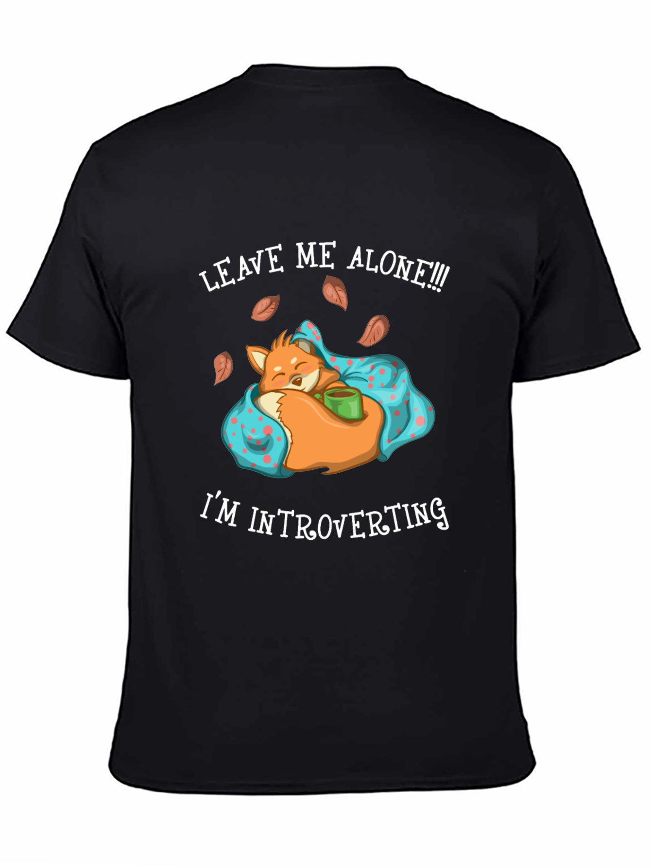 Introverting Fox Graphic Tee - Leave Me Alone!