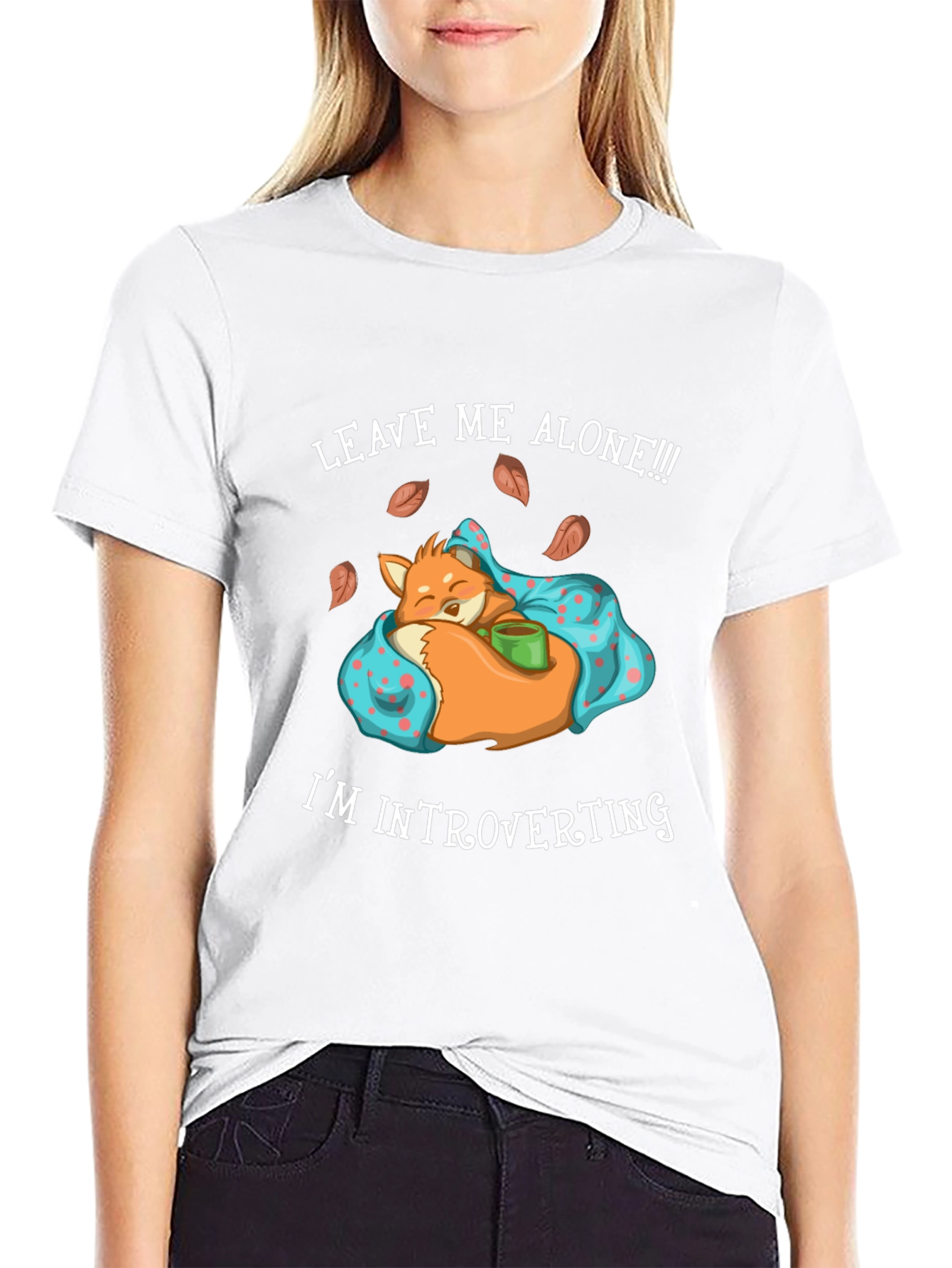 Introverting Fox Graphic Tee - Leave Me Alone!