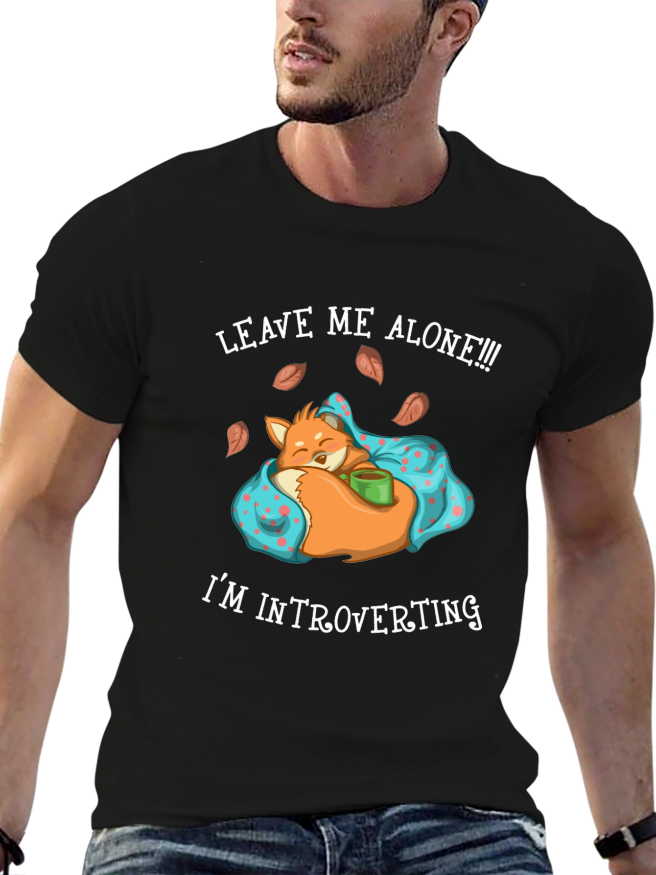 Introverting Fox Graphic Tee - Leave Me Alone!