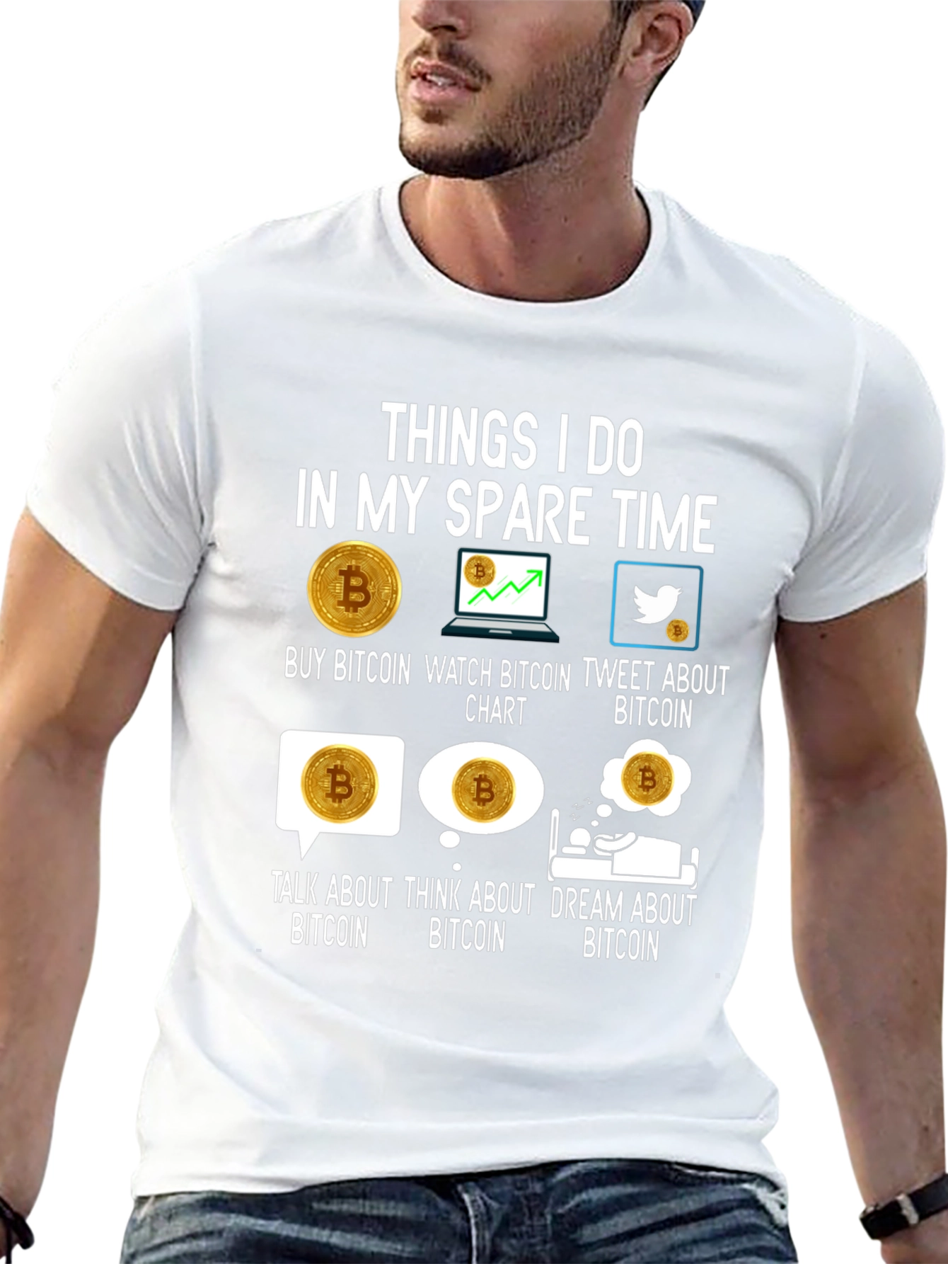 Bitcoin Lover T-Shirt - Crypto Spare Time Activities Tee