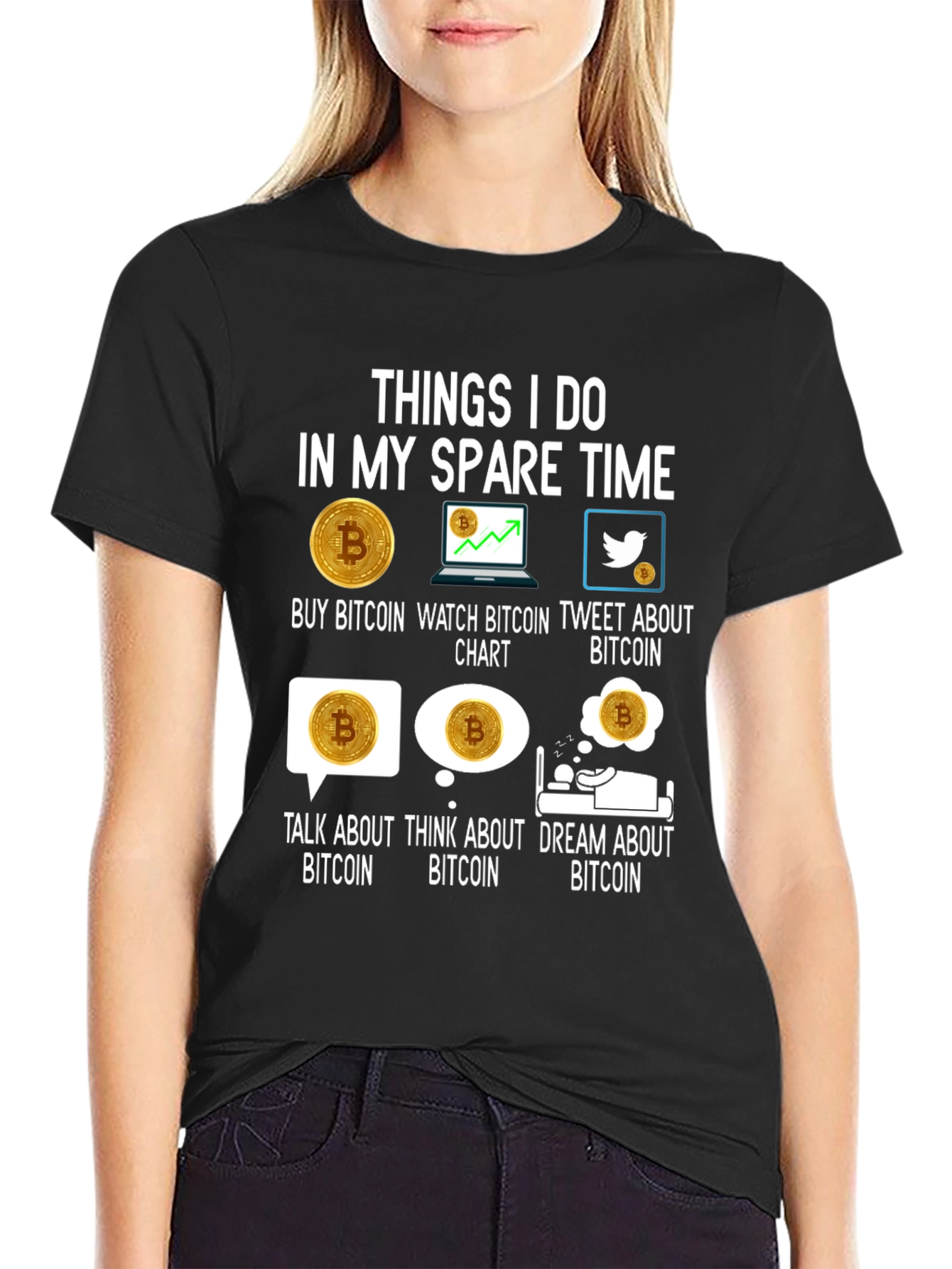 Bitcoin Lover T-Shirt - Crypto Spare Time Activities Tee