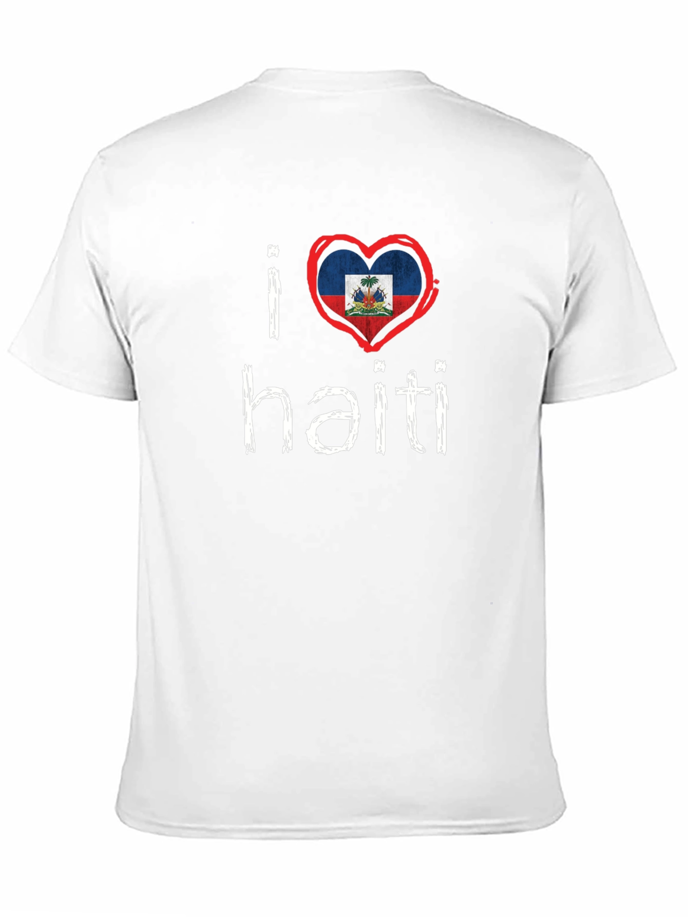 I Heart Haiti Tee - Black Crew Neck T-Shirt