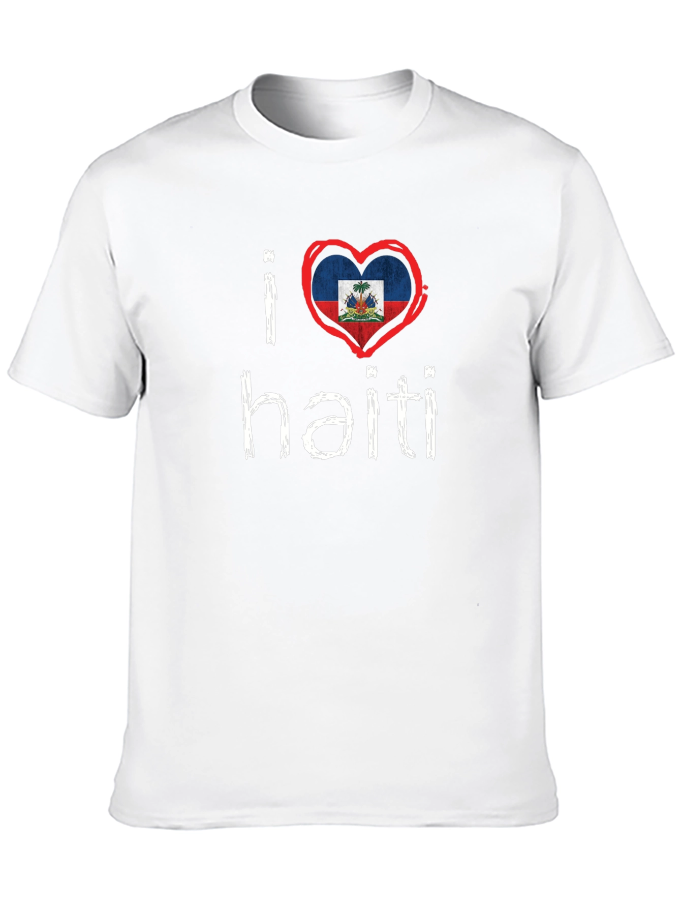 I Heart Haiti Tee - Black Crew Neck T-Shirt