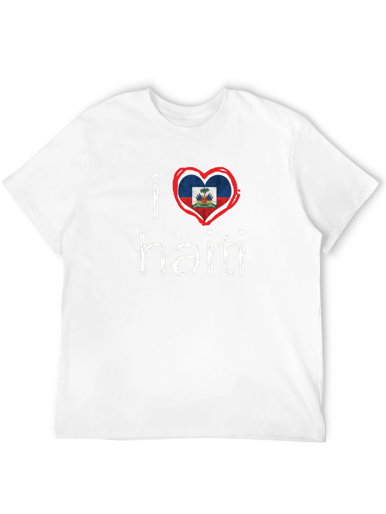 I Heart Haiti Tee - Black Crew Neck T-Shirt