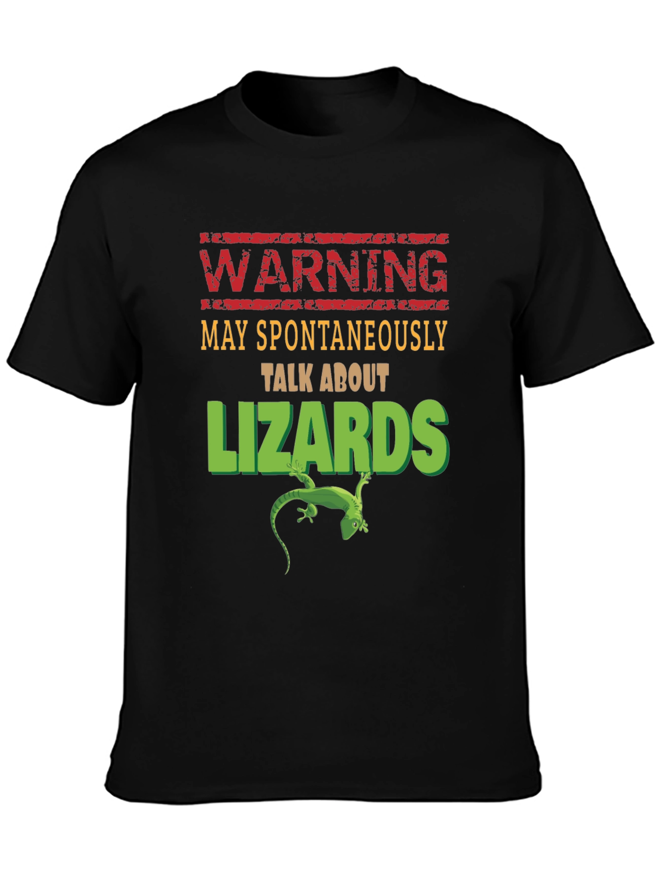 Warning: May Spontaneously Talk About Lizards T-Shirt