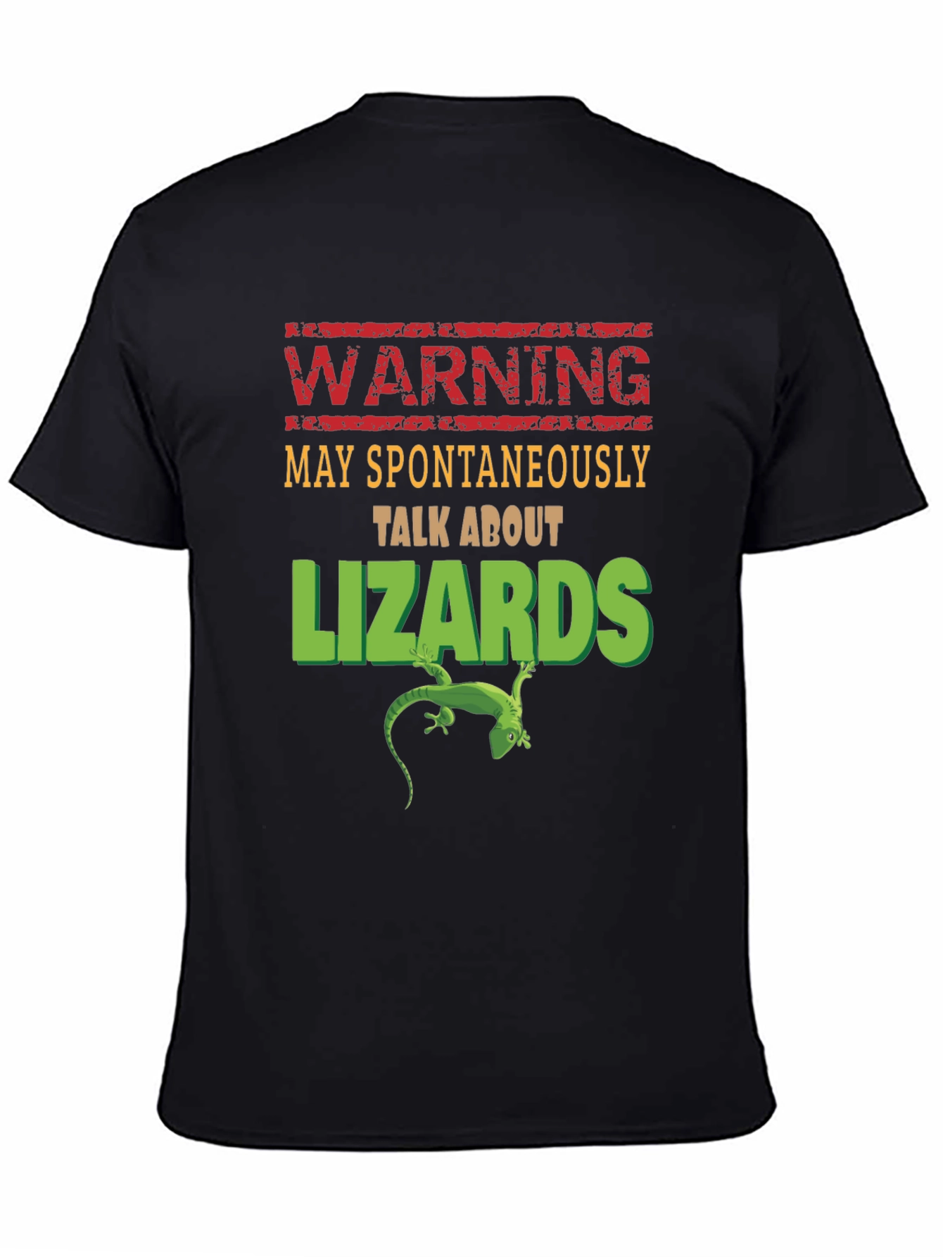 Warning: May Spontaneously Talk About Lizards T-Shirt