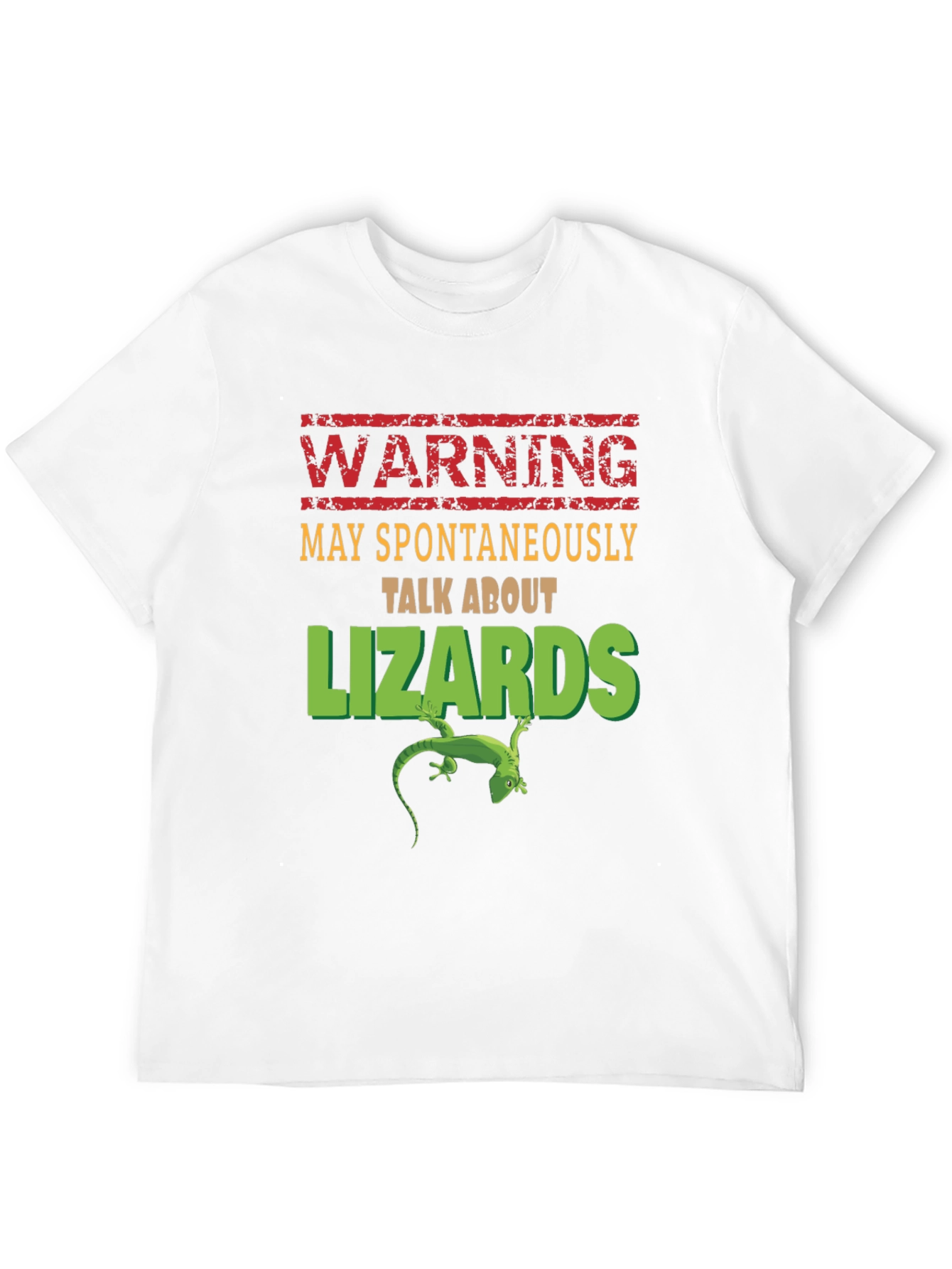Warning: May Spontaneously Talk About Lizards T-Shirt