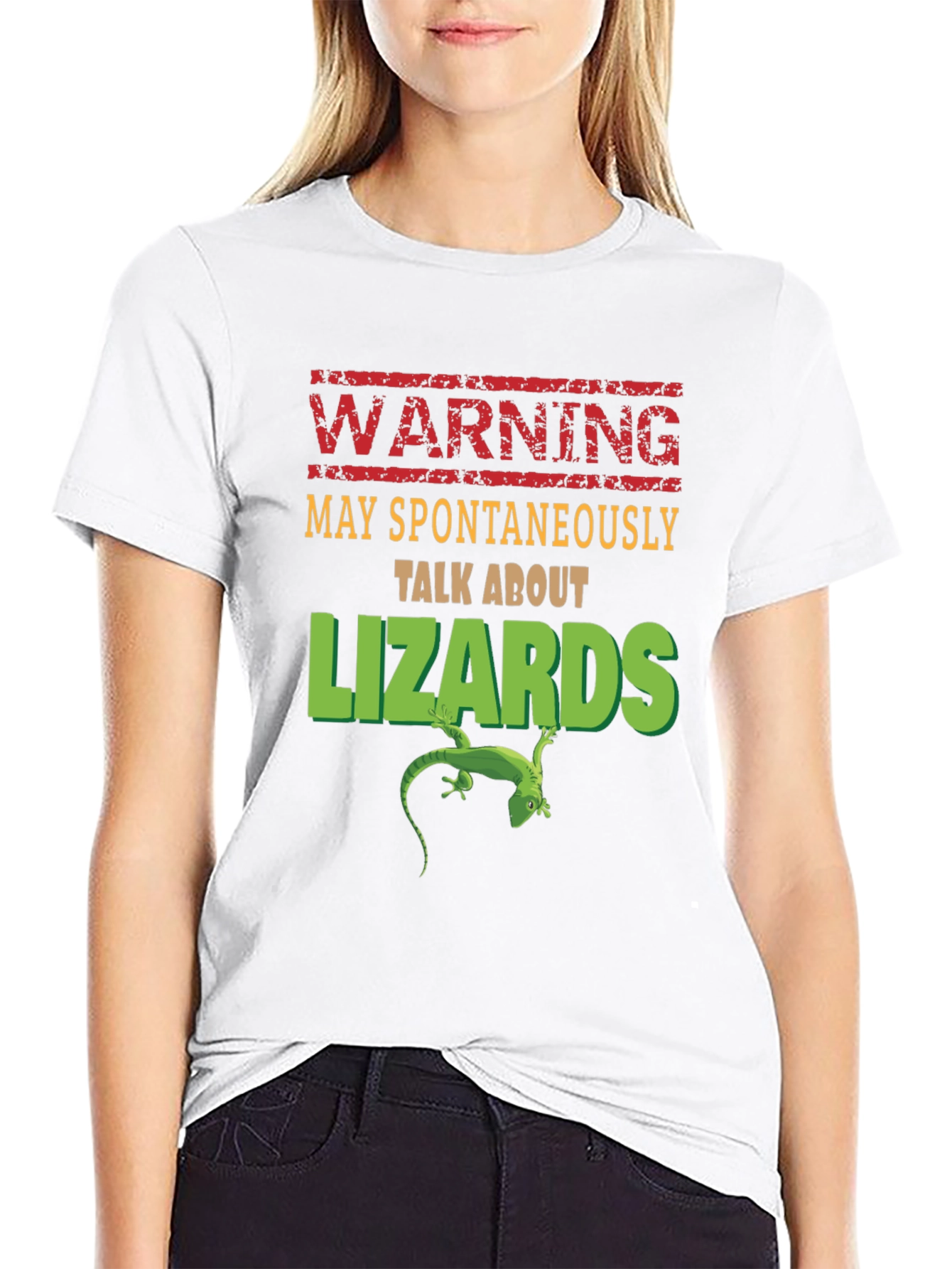 Warning: May Spontaneously Talk About Lizards T-Shirt