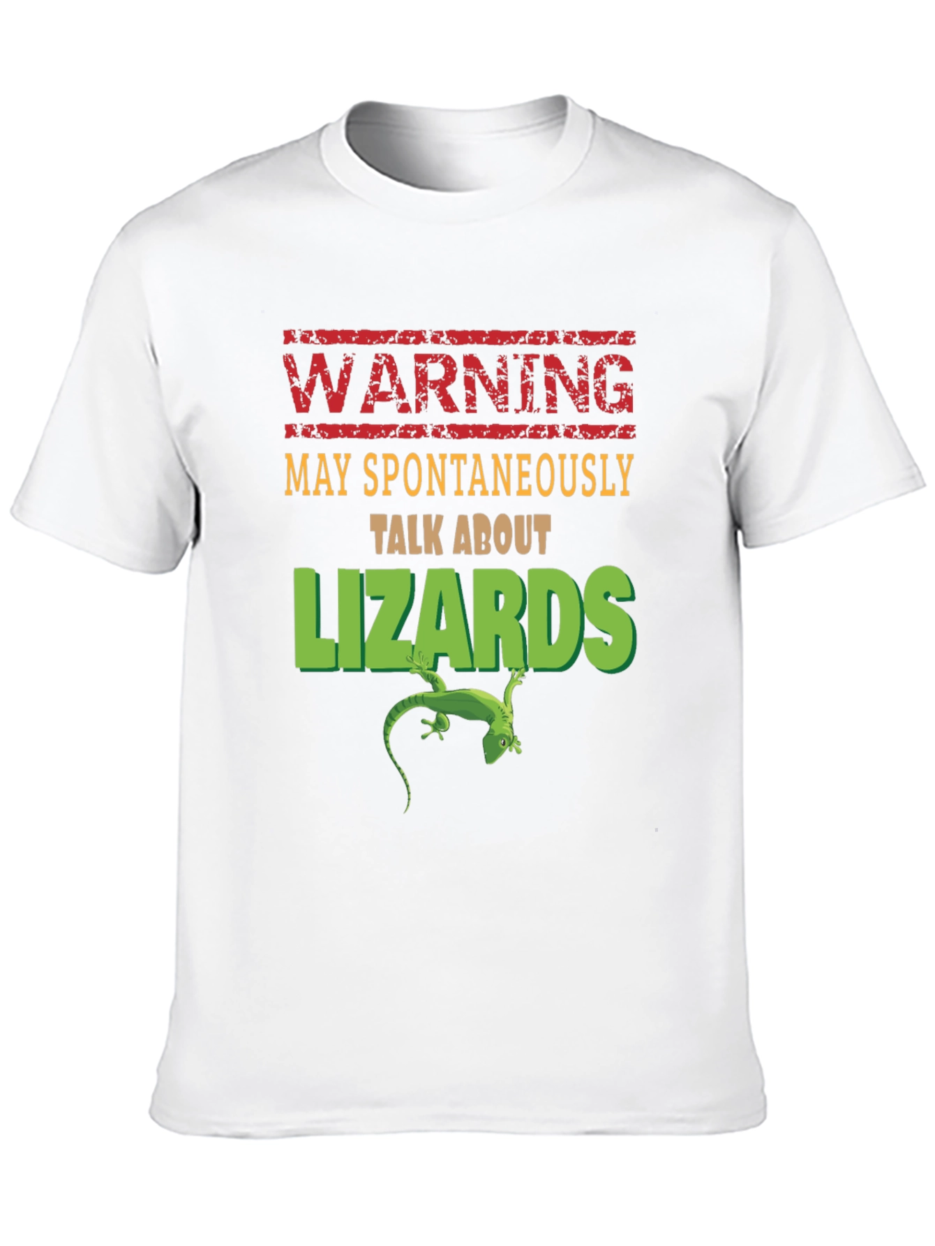 Warning: May Spontaneously Talk About Lizards T-Shirt