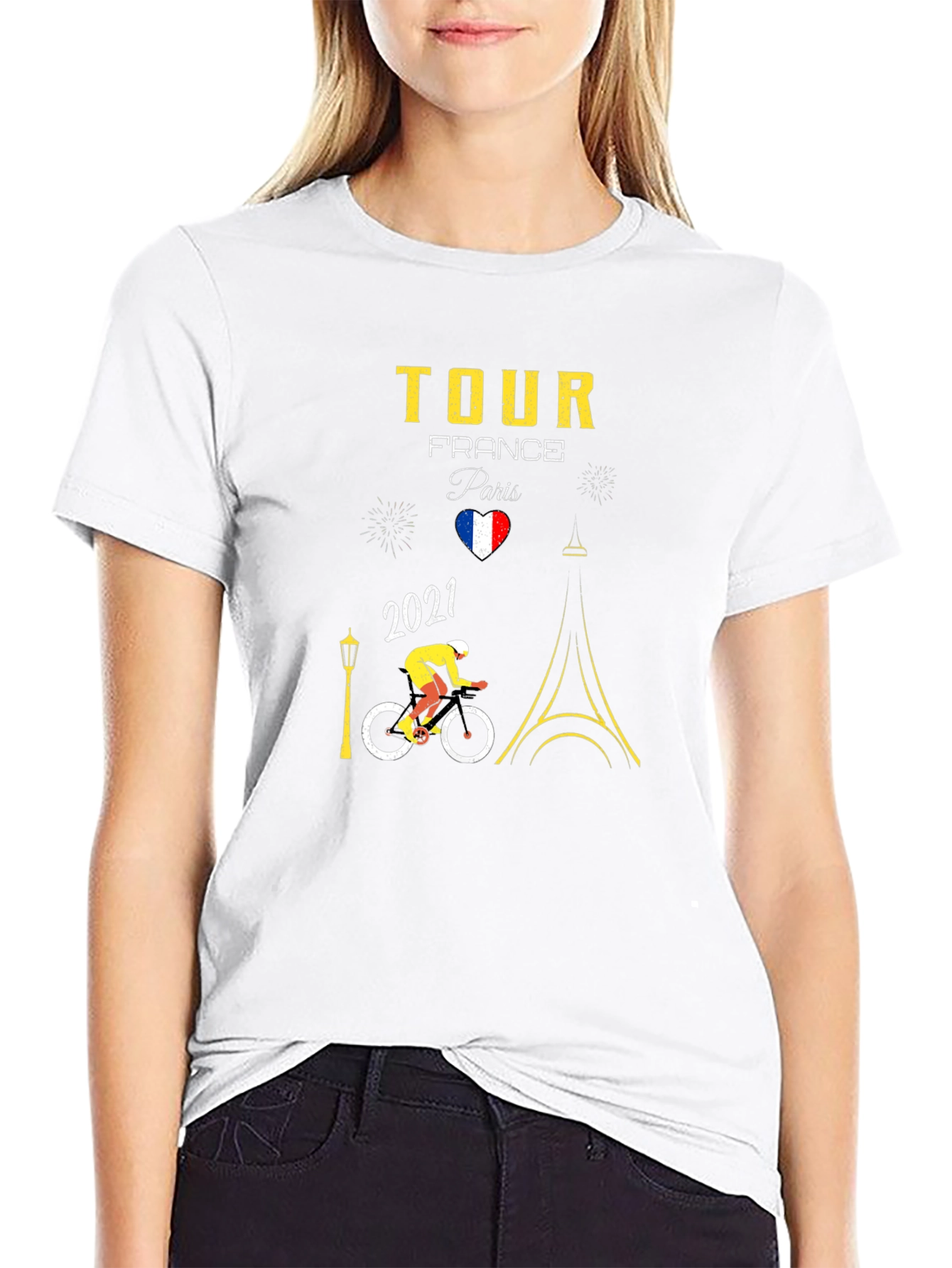 Tour de France Paris 2021 Black T-Shirt
