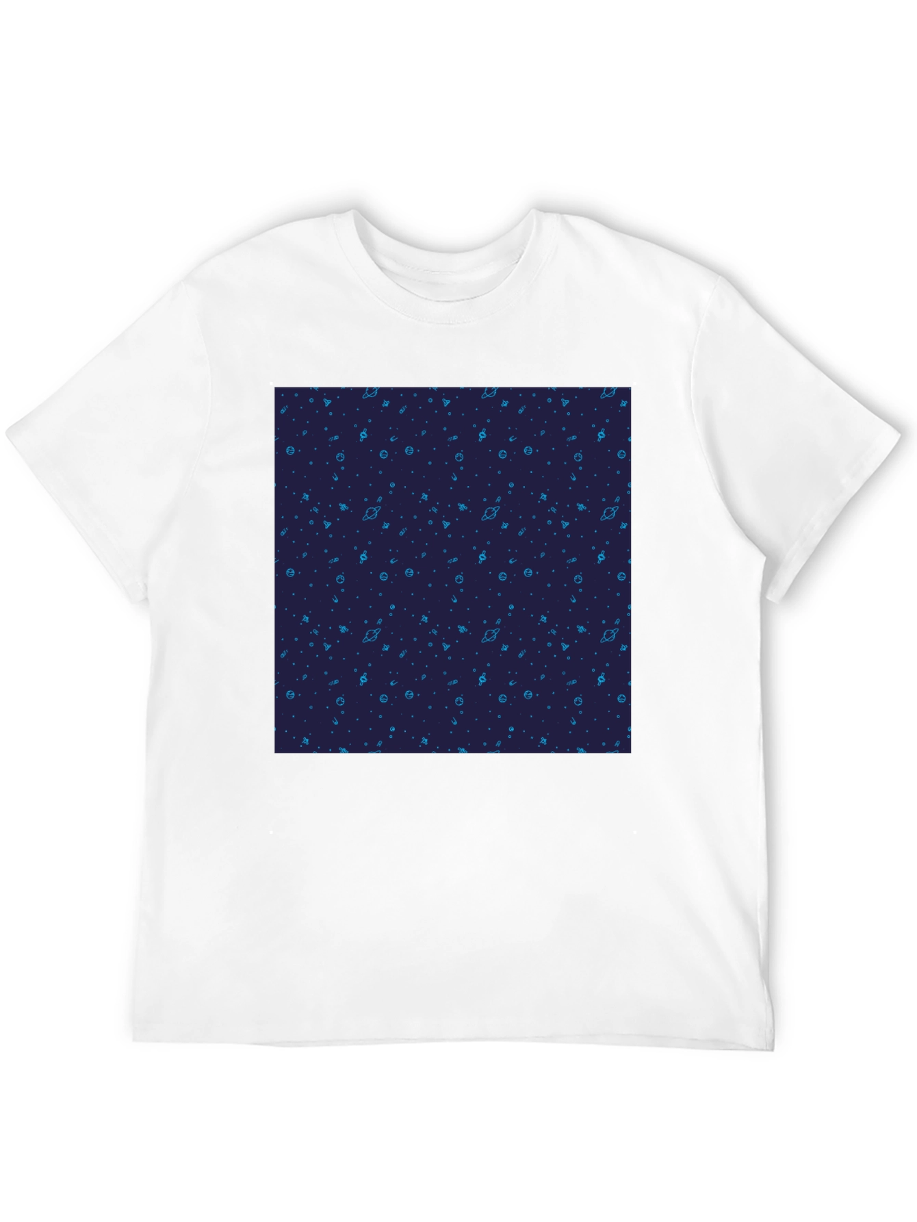 Cosmic Pattern Black T-Shirt