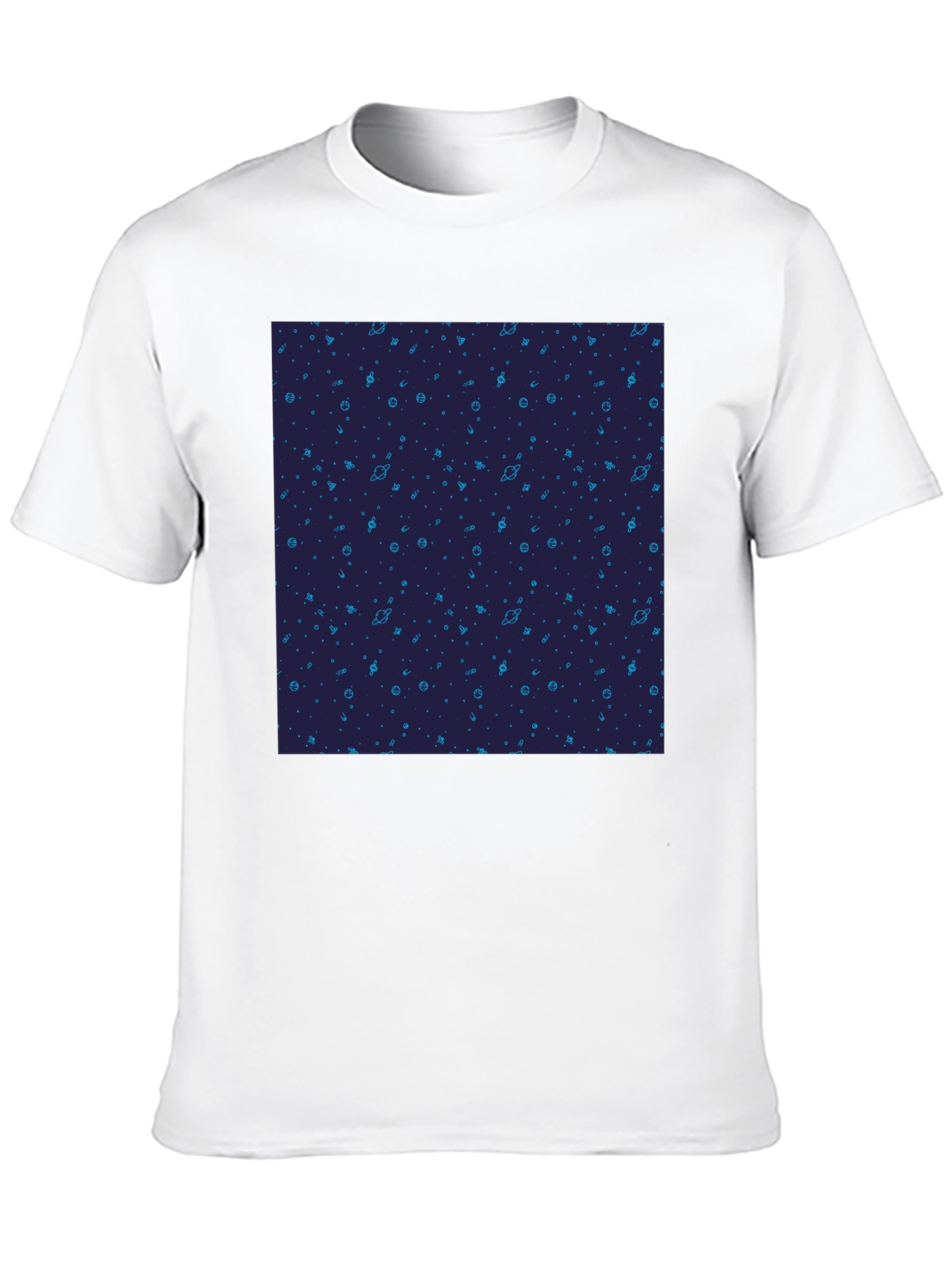 Cosmic Pattern Black T-Shirt