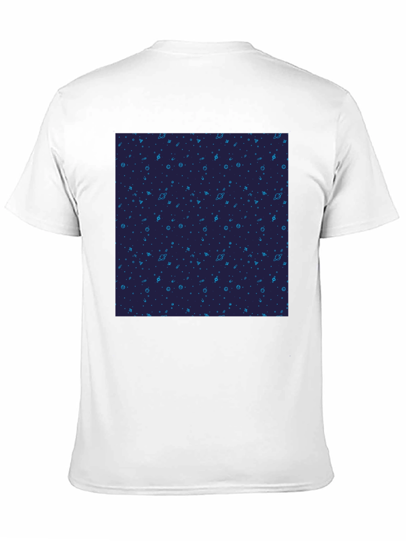 Cosmic Pattern Black T-Shirt